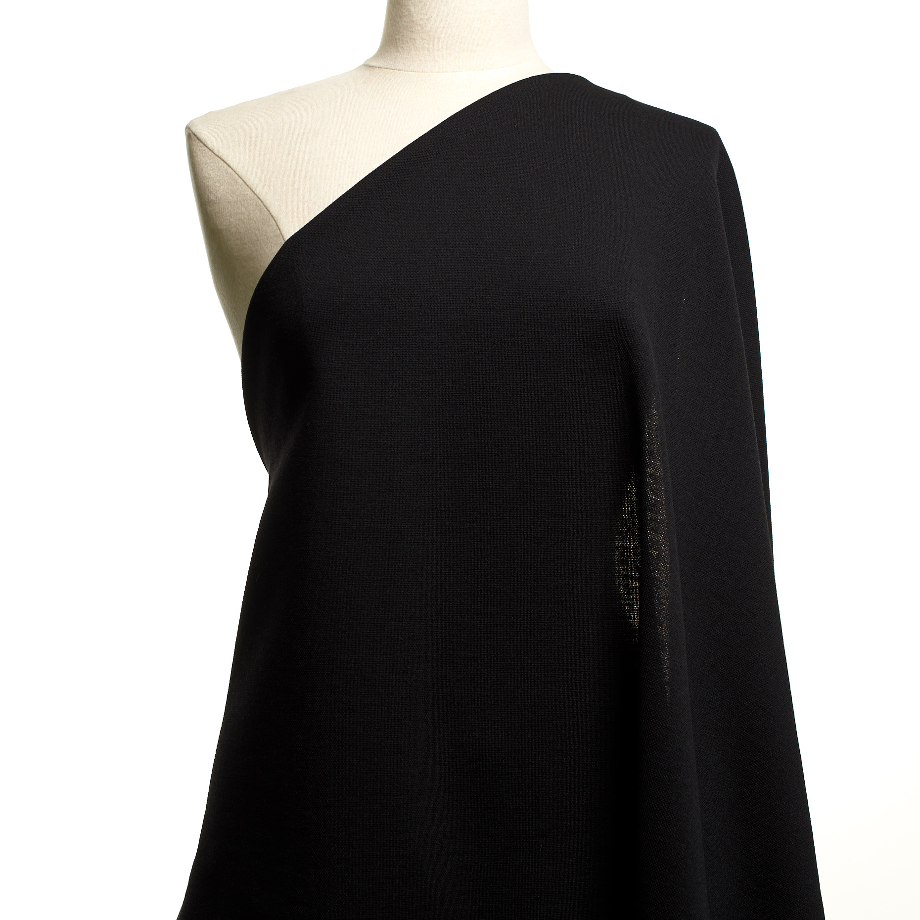 Jersey, Lana Mix, Elástico, Jet Black (F000048022) - Maniquí