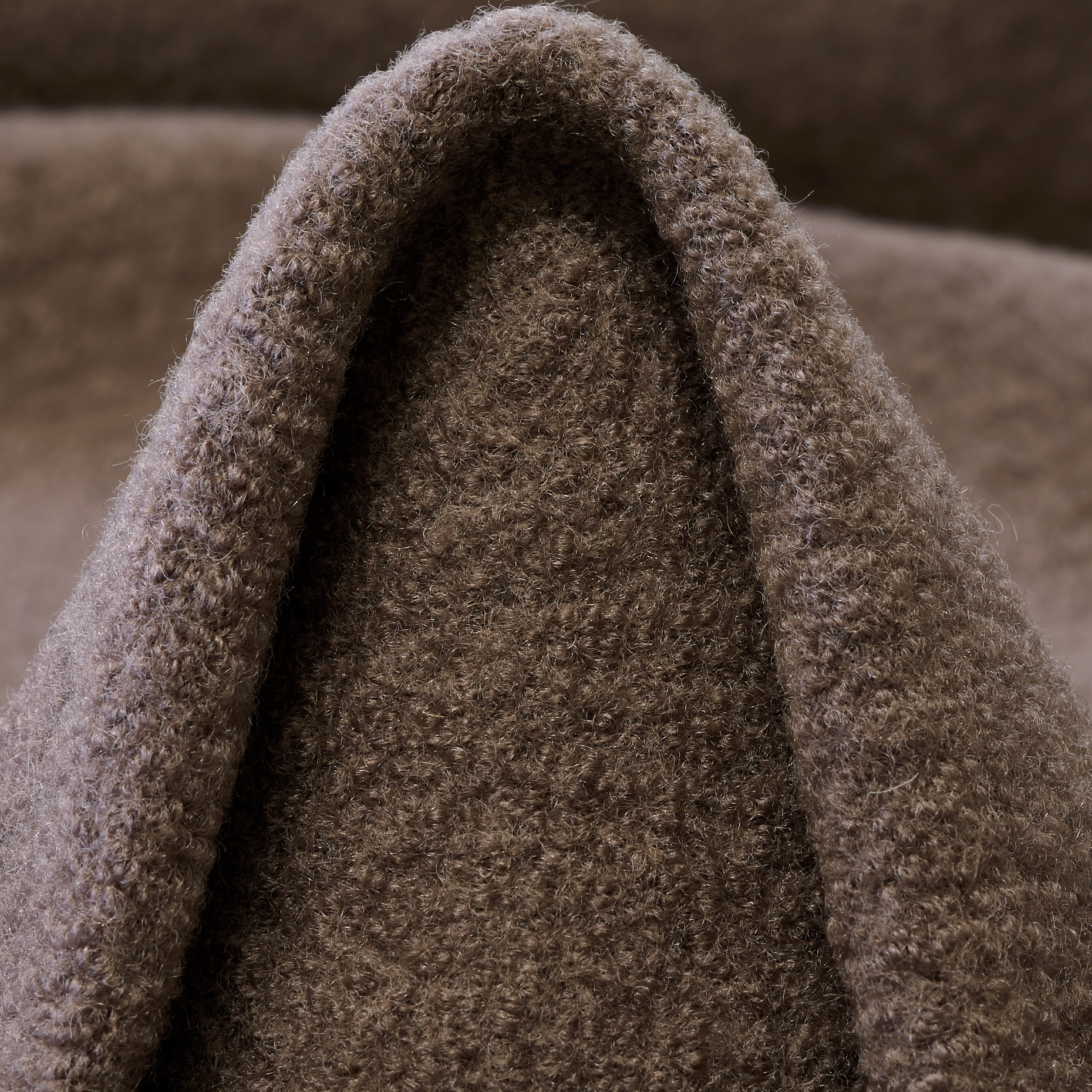 BOUCLÉ, BOILED WOOL, VIRGIN WOOL, FOSSIL (F000049587)