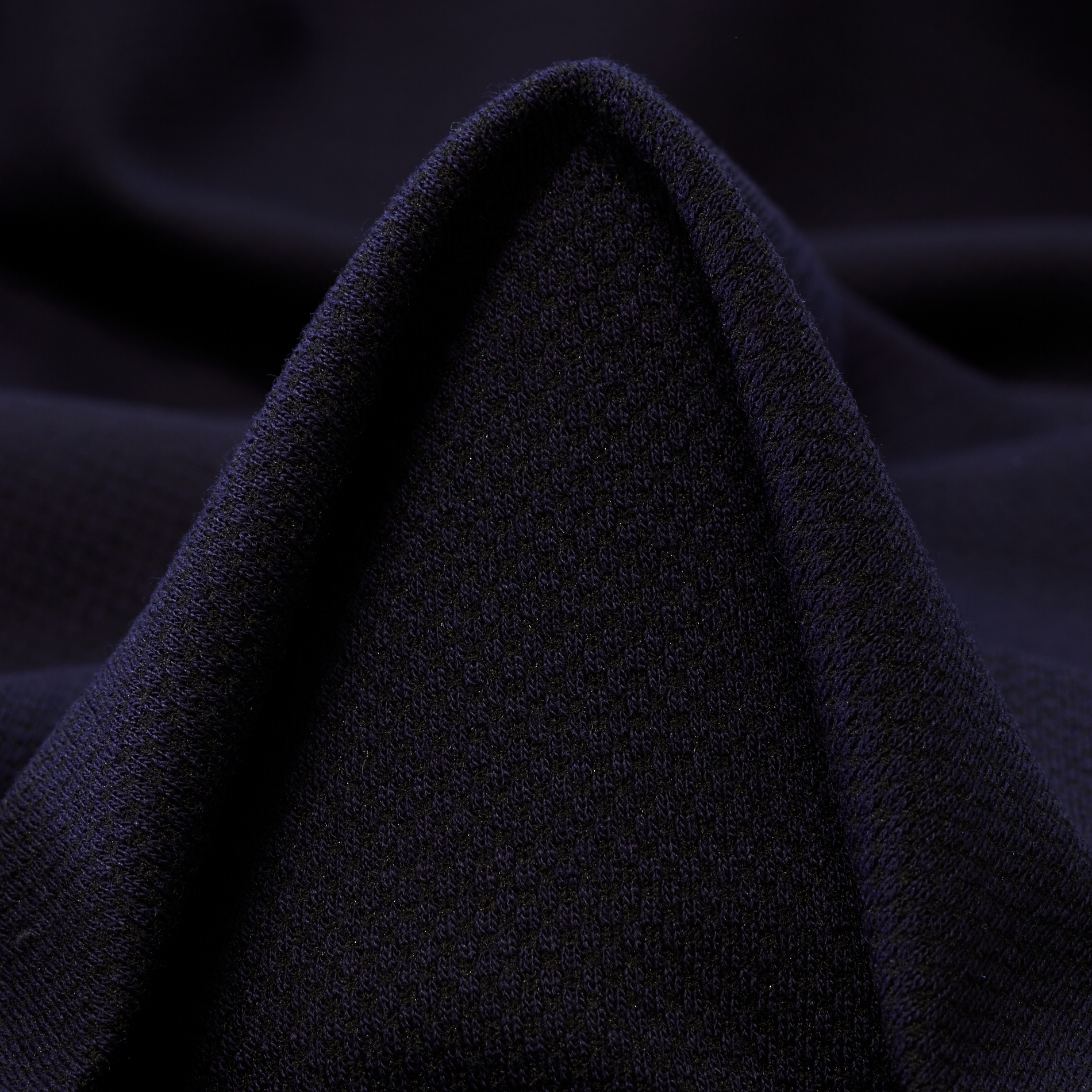 Jersey, Piqué, Micro Design, Midnight Blue (F000035777)