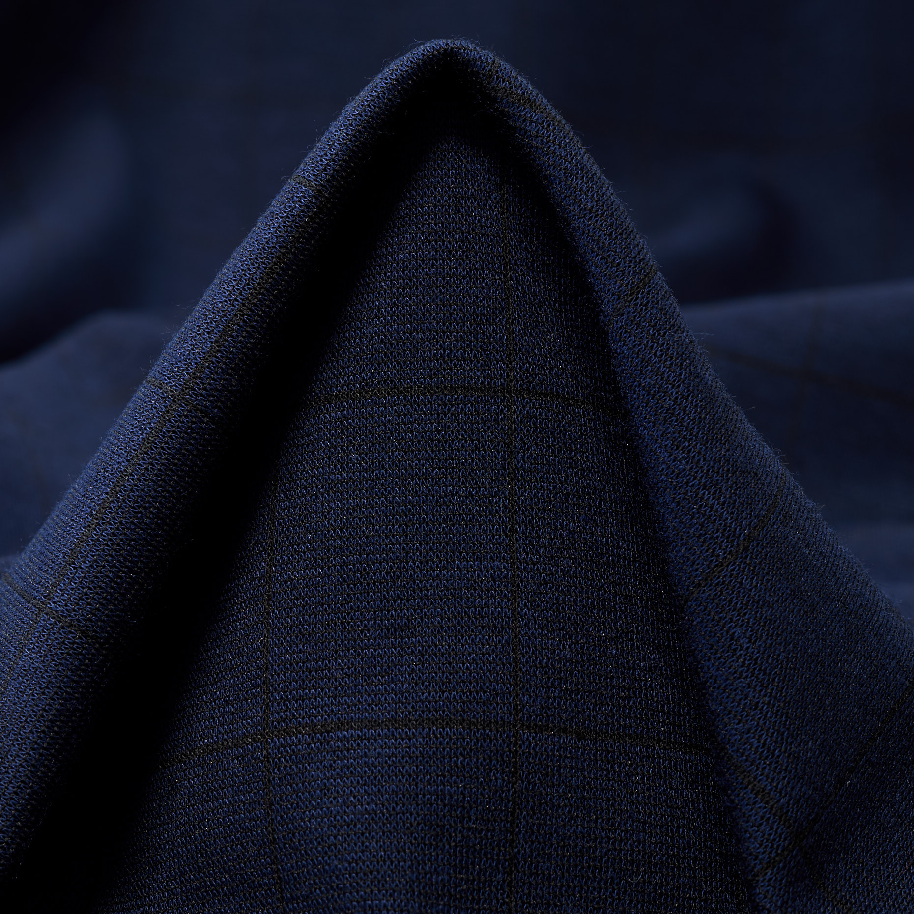 JERSEY, VISCOSE BLEND, CHECK, PARISIAN NIGHT (F000044910)