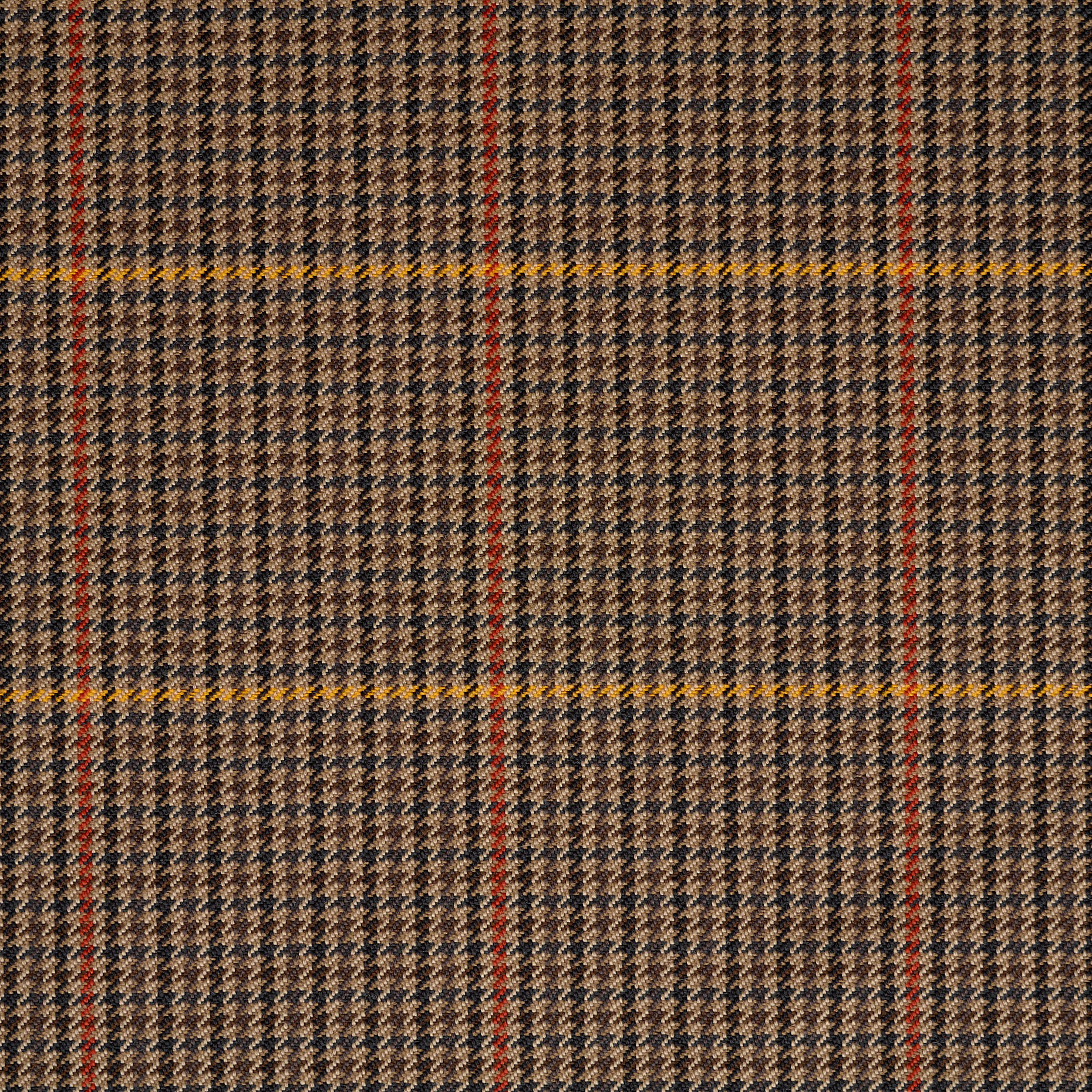 WOOL, CHECK, DESERT TAUPE&PAPAYA (F000039345) - Texture