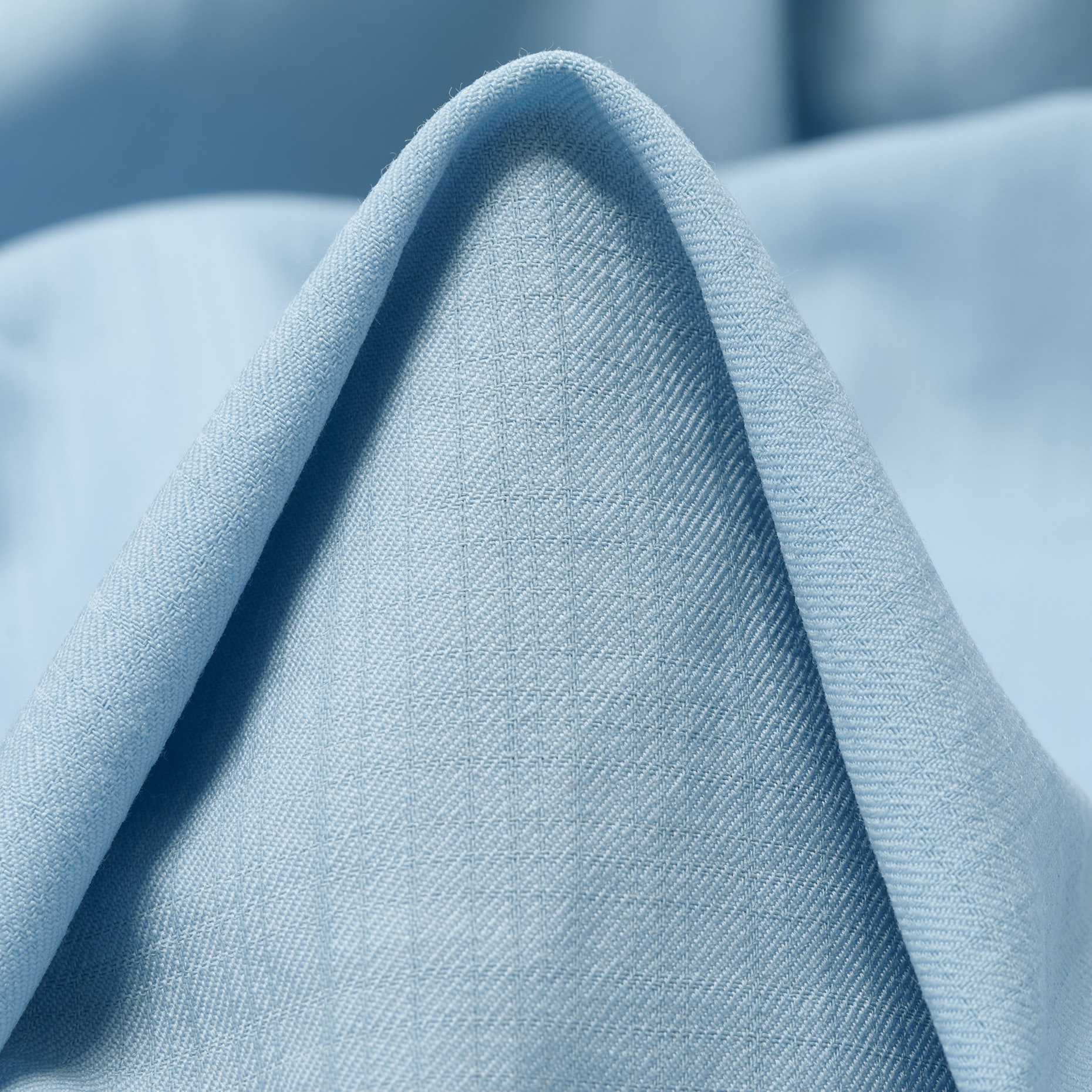 WOOL, CHECK, TONE ON TONE, BABY BLUE