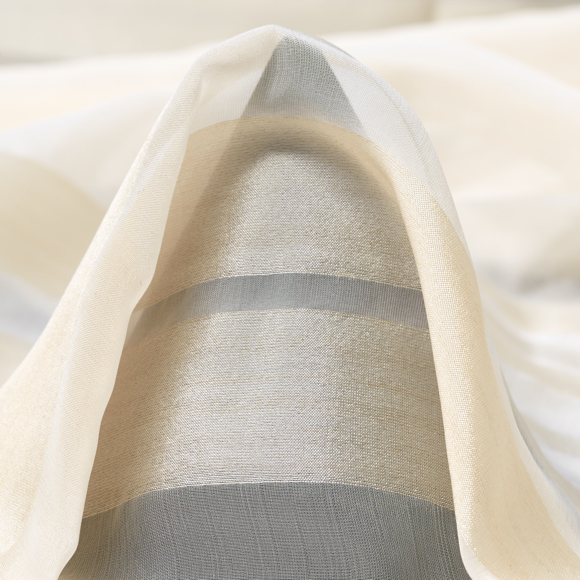 ORGANZA, SILK, STRIPES, MARSHMALLOW (F000037280)