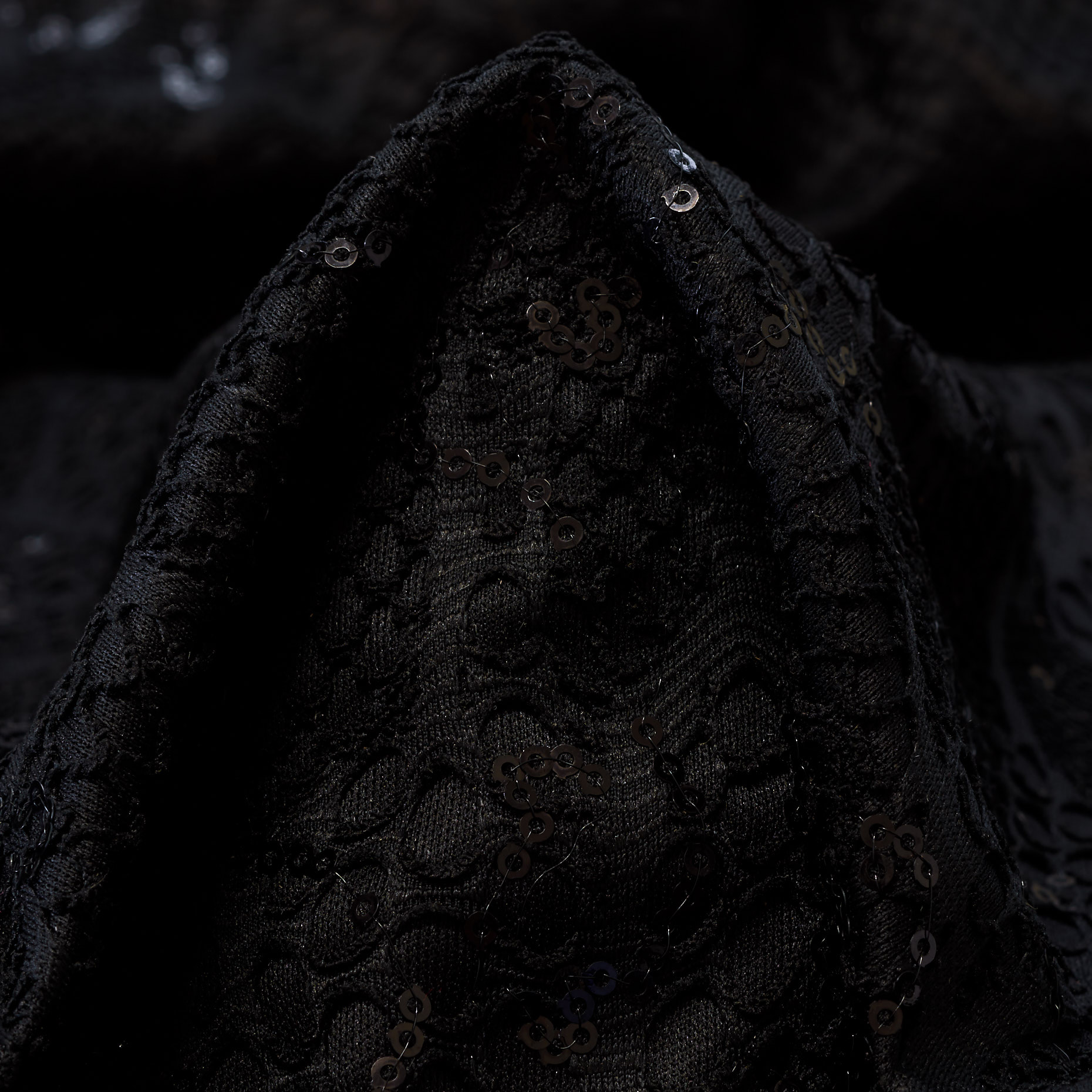 NET, BONDED, SEQUIN, JET BLACK (F000037516)