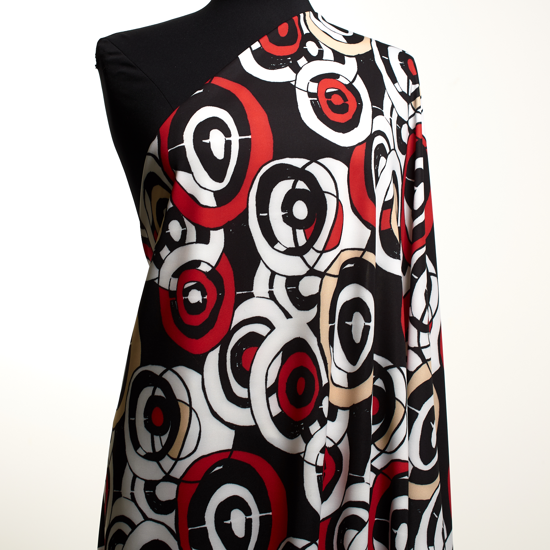 Single Jersey, Stampato, Lipstick&Sand (F000031234) - Manichino