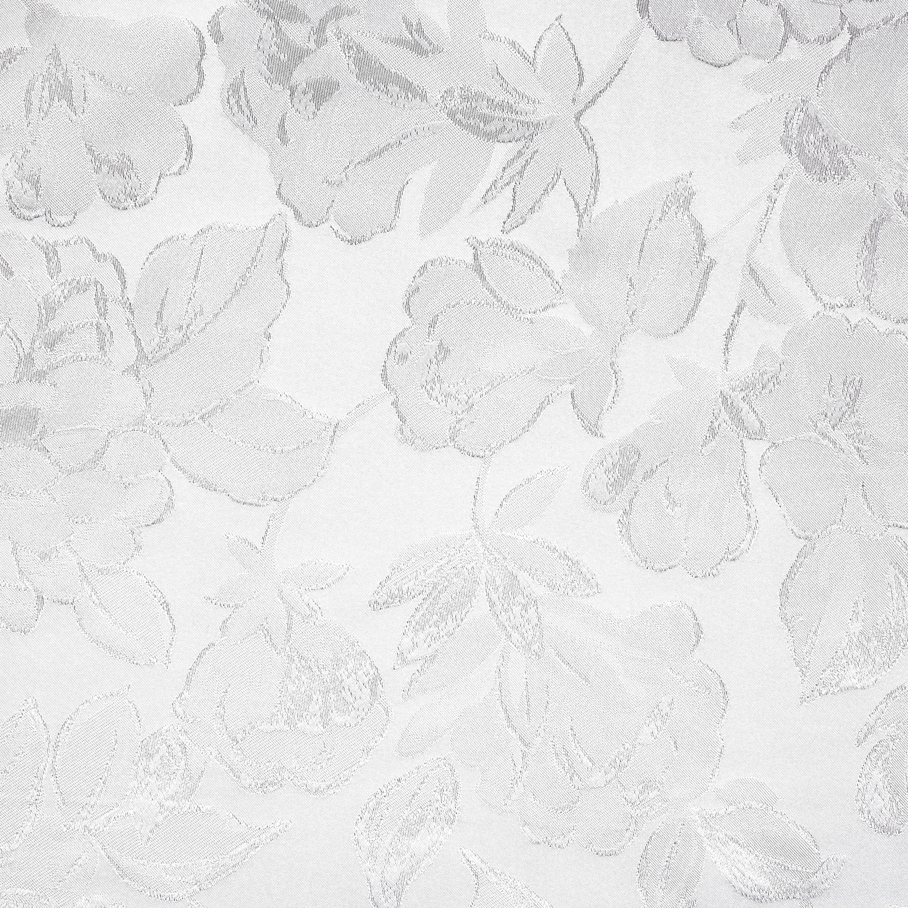 TAFFETA, JACQUARD, FLORAL, SNOW WHITE (B0000062) - Texture