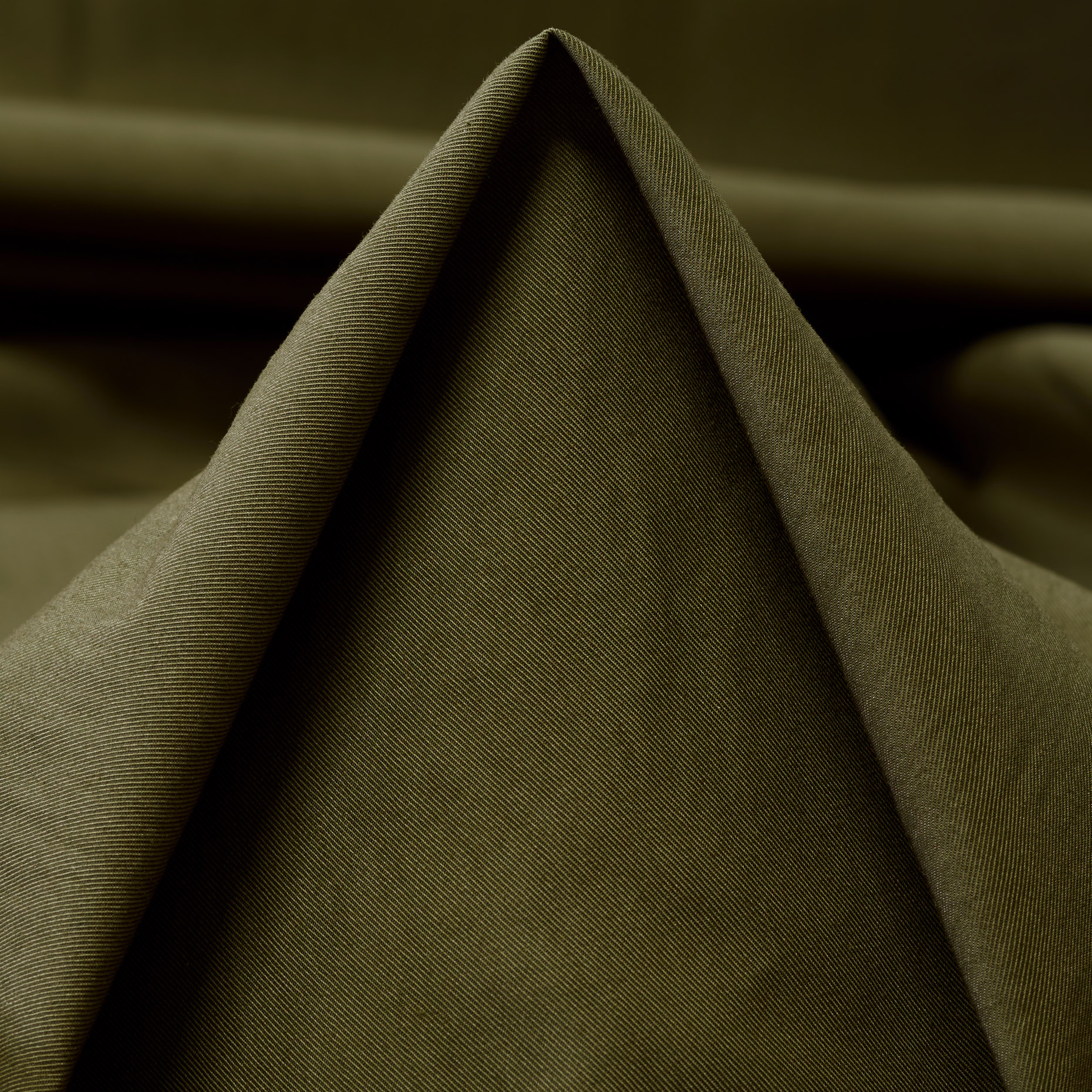 TWILL, COTTON BLEND, BURNT OLIVE (F000041686)