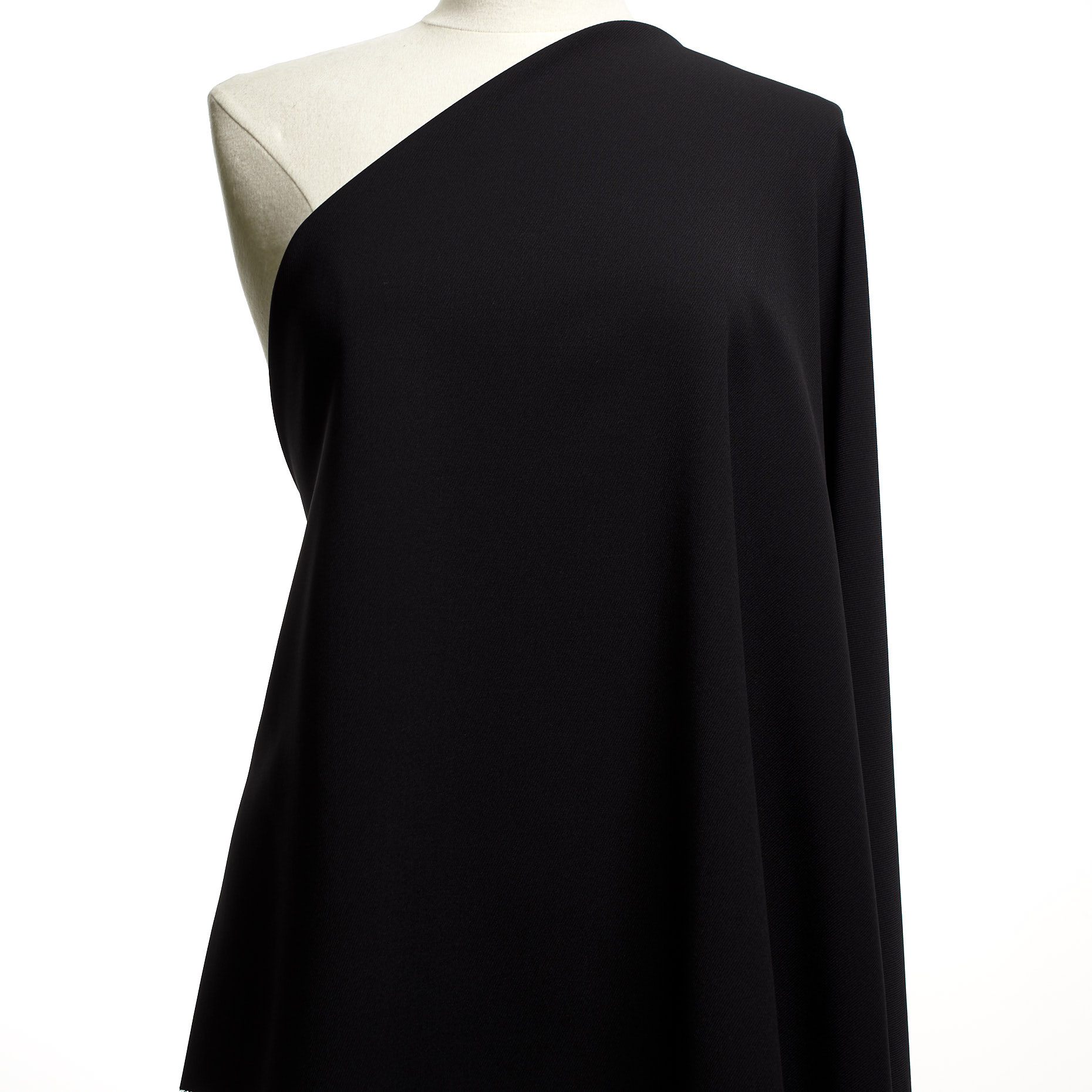 CADY, WOOL BLEND, RAVEN BLACK (F000042324) - Mannequin