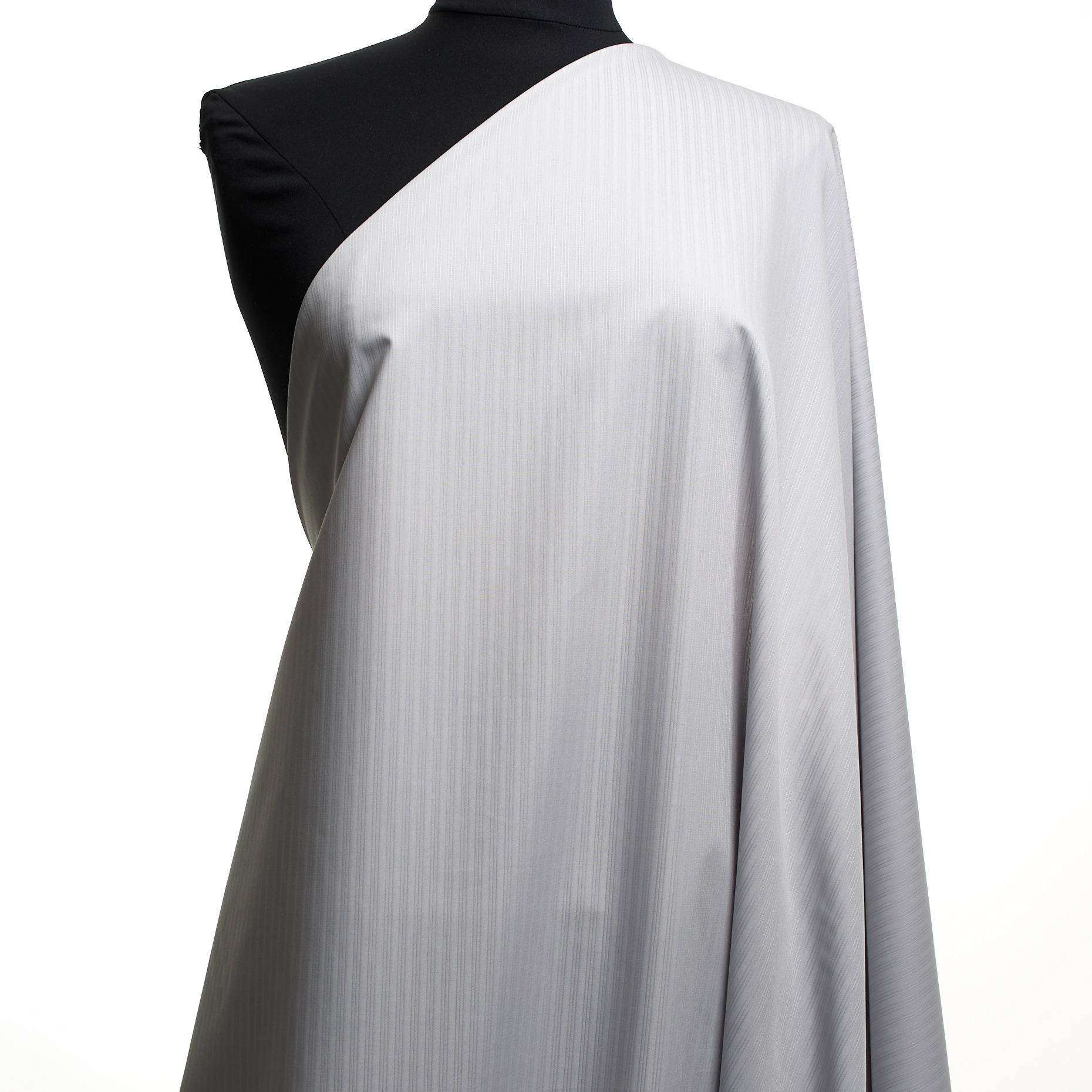 POPLIN, COTTON, STRIPES, OYSTER MUSHROOM (F000019640) - Mannequin