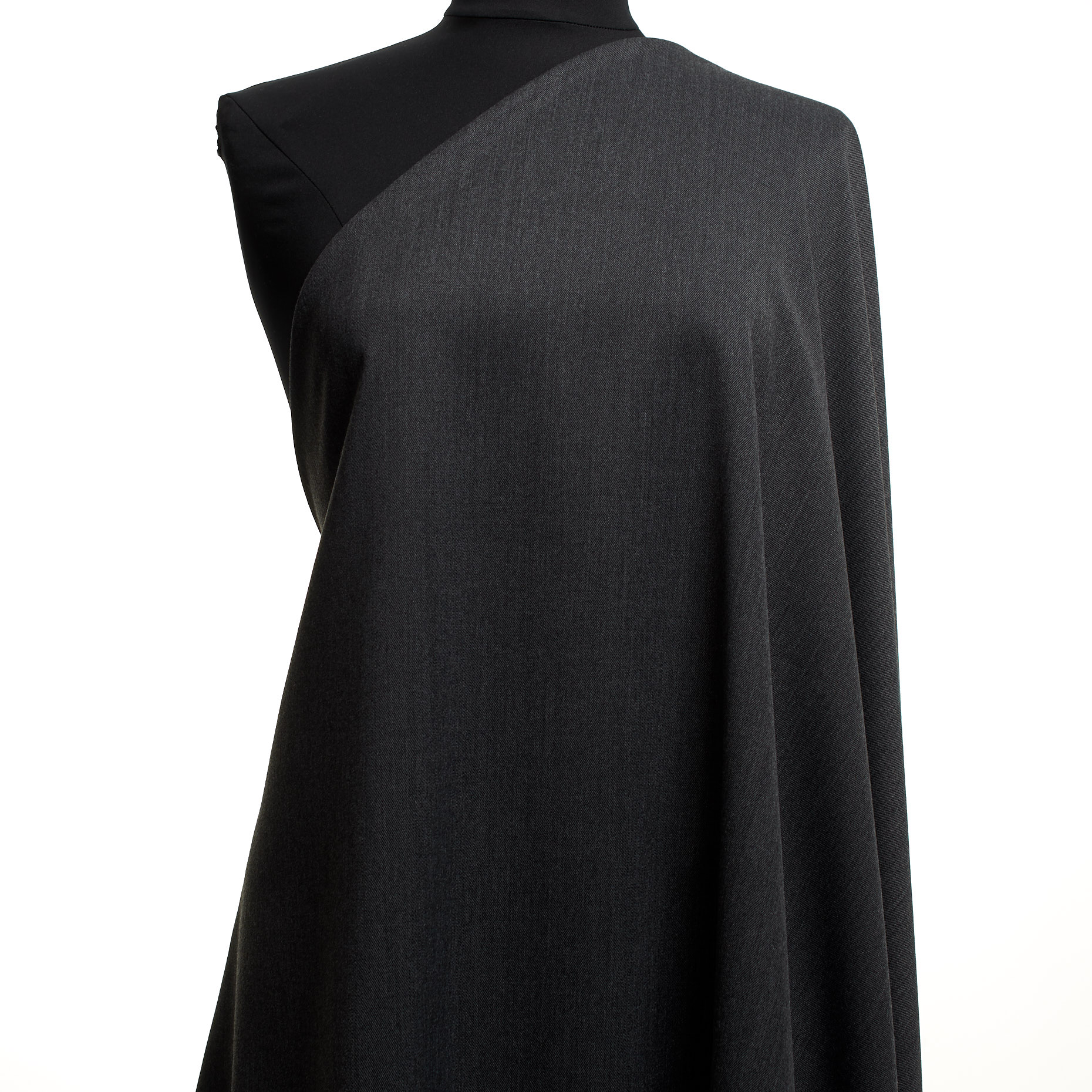 Twill, Wolle Mix, Elastik, Gunmetal (F000045214) - Schaufensterpuppe