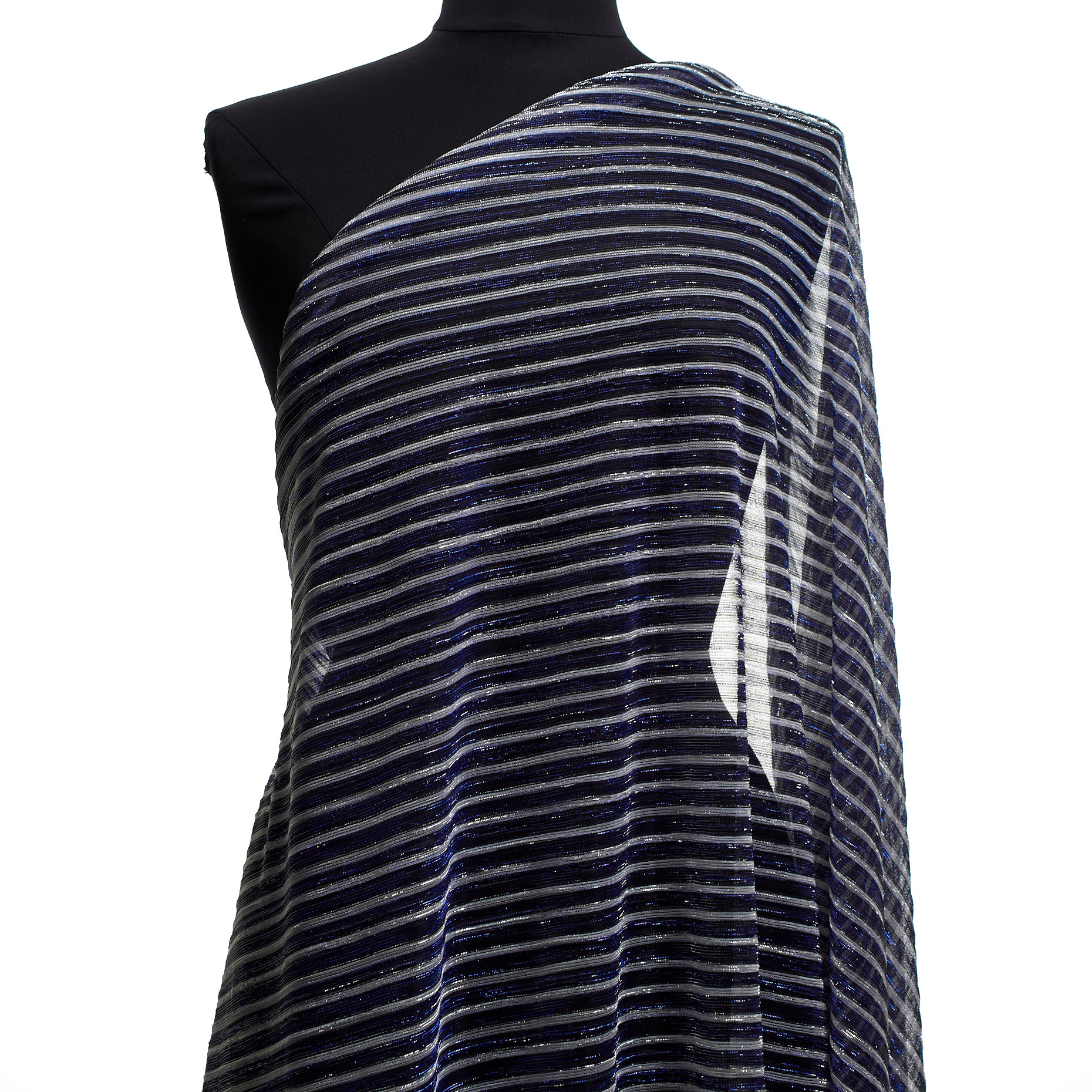 Jersey, Lúrex, Chatoyant, True Blue&Silver (F000037512) - Mannequin