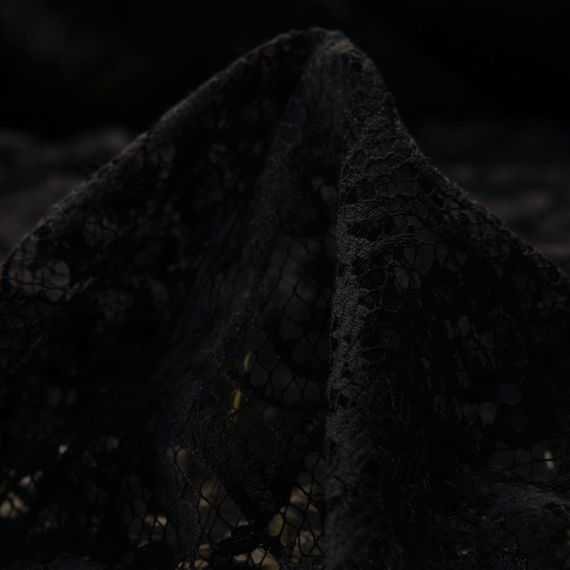 Koronka, Wiskoza, Kwiatowy, Charcoal Art (F000020571)