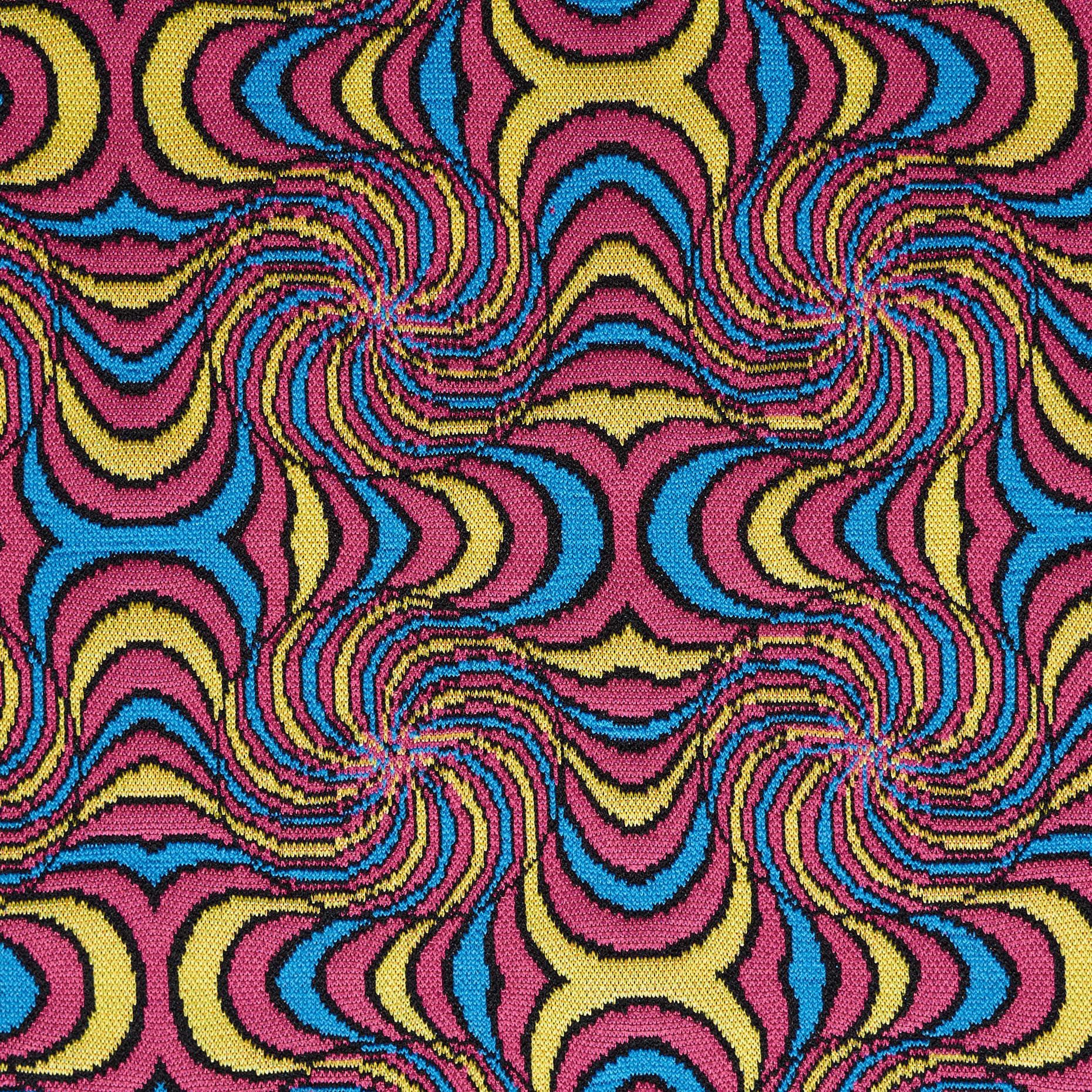 JERSEY, JACQUARD, ELASTIC, FRENCH BLUE&MAGENTA (P000002170) - Texture