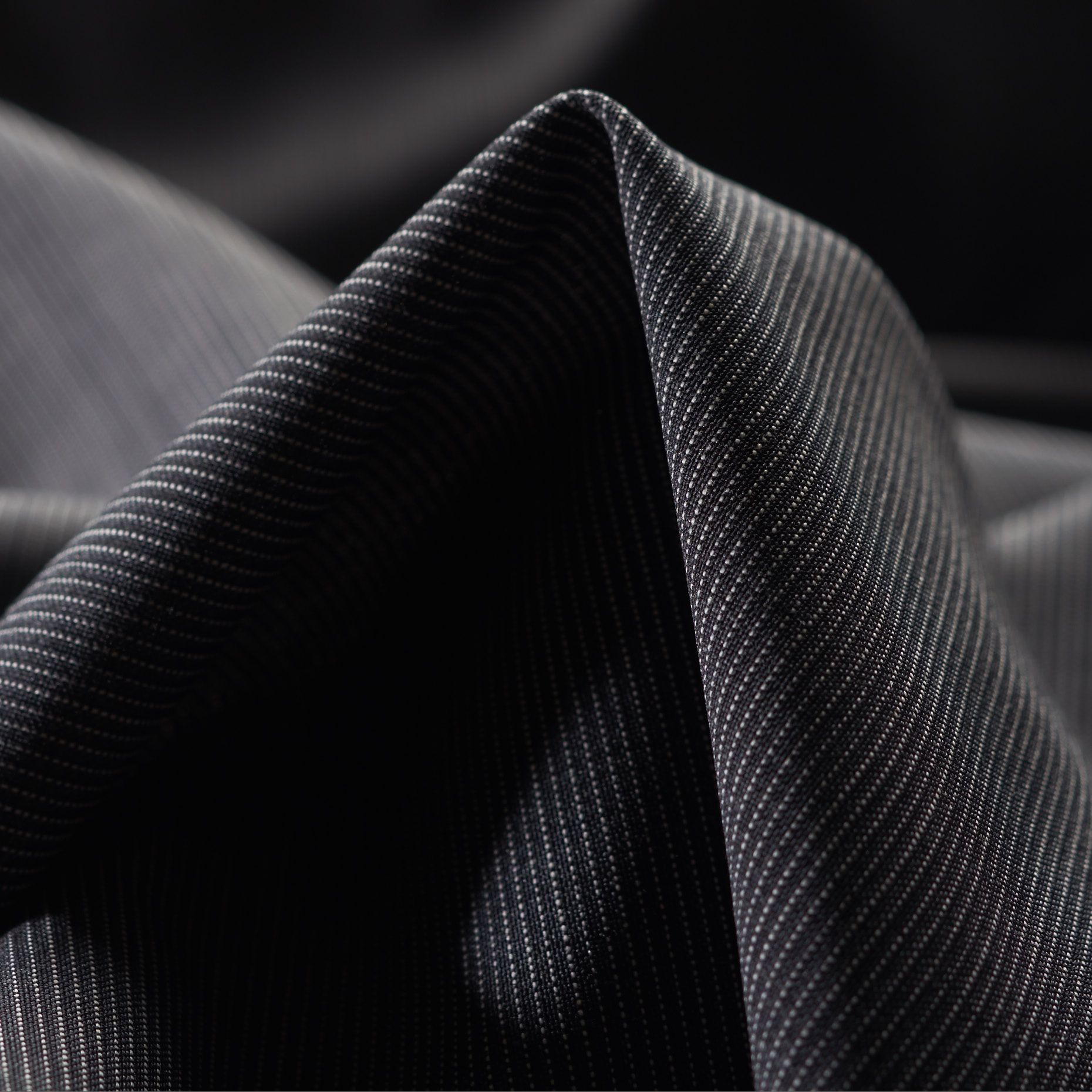 COOL WOOL, STRIPES, MELANGE, ASPHALT (F000024153)