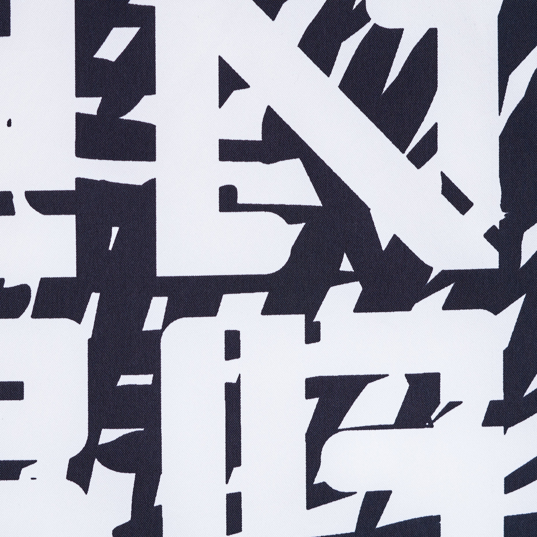 TECHNO STRETCH, POLYAMID, PRINTED, RAVEN BLACK&BRILLIANT WHITE (F000041935) - Texture