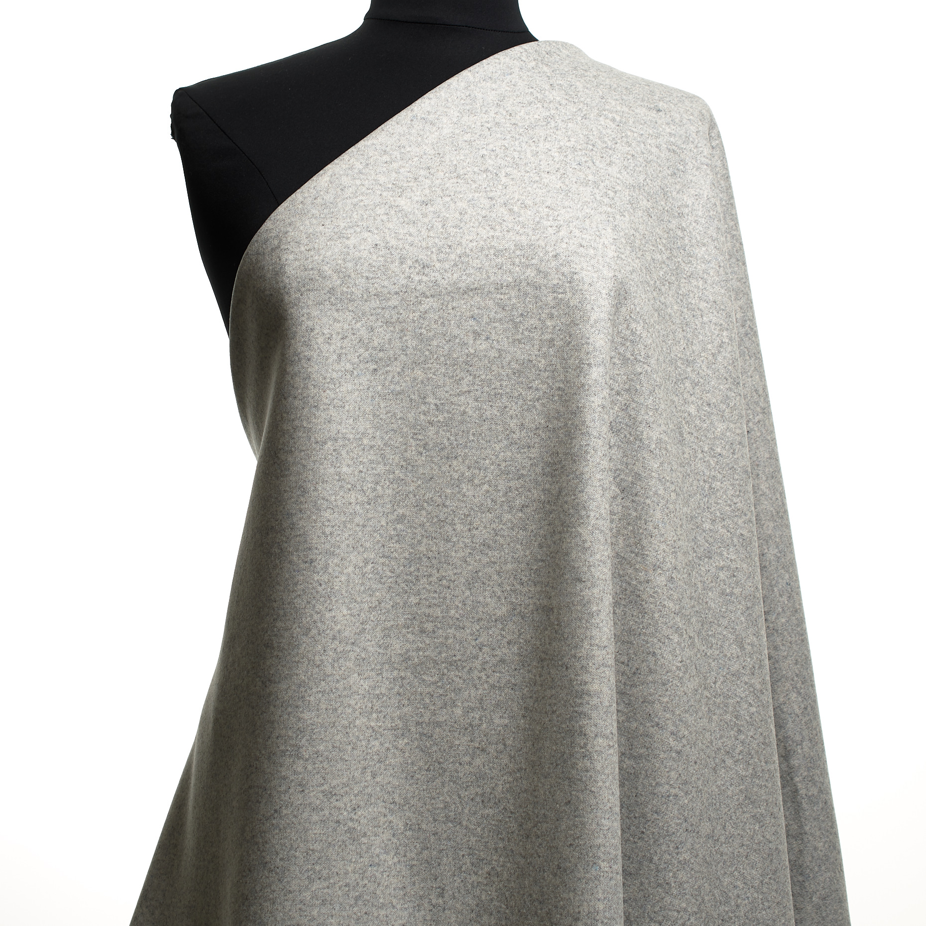 Трикотаж, Двойной, Варёная Шерсть, Oyster Mushroom (F000047327) - Манекен