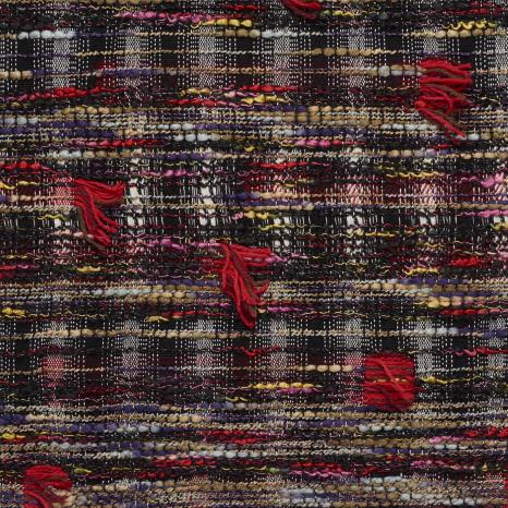 CHANEL, COTTON BLEND, RED ALERT&RAVEN BLACK (AQ000101) - Texture