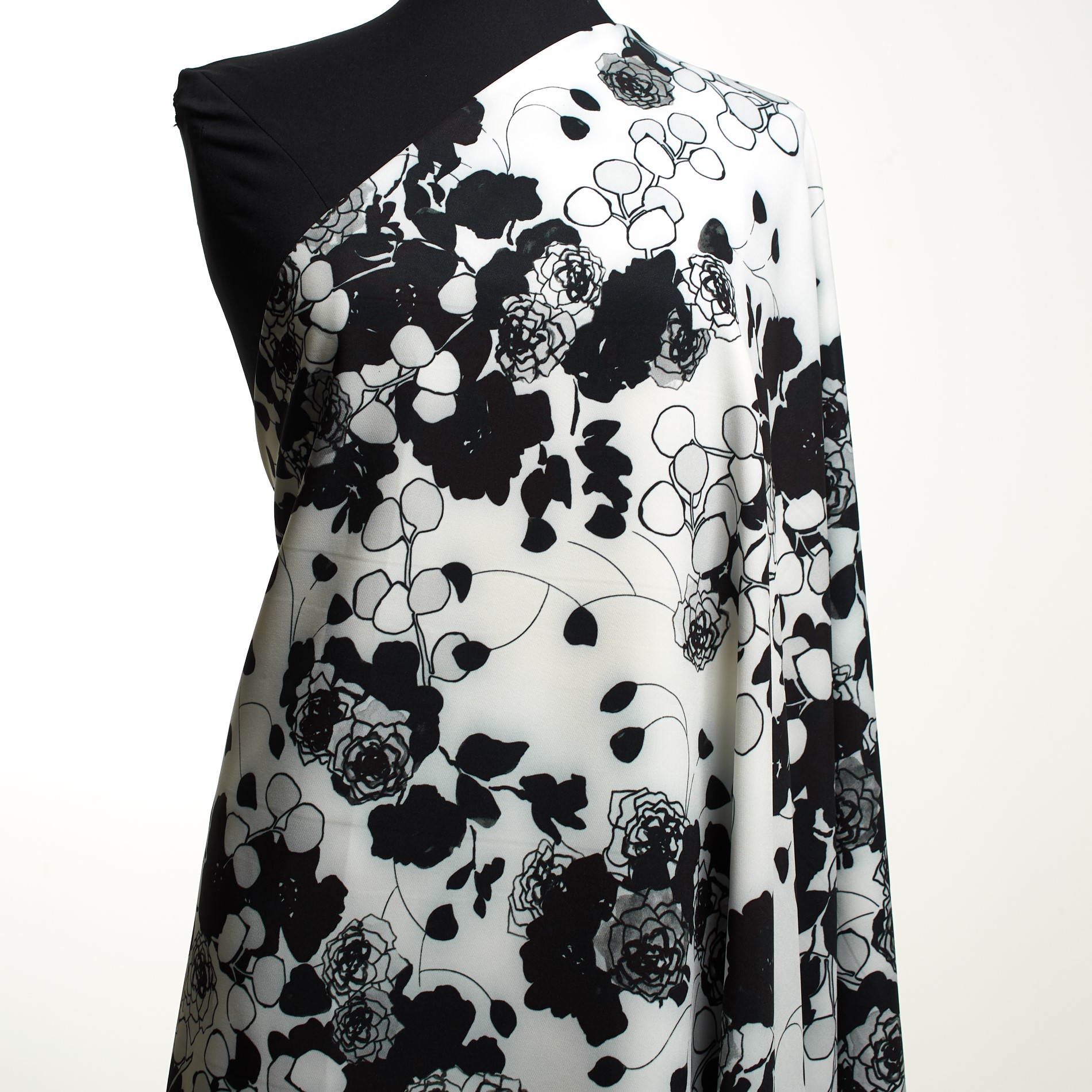 TECHNO STRETCH, PRINTED, BLACK&WHITE (F000031340) - Mannequin