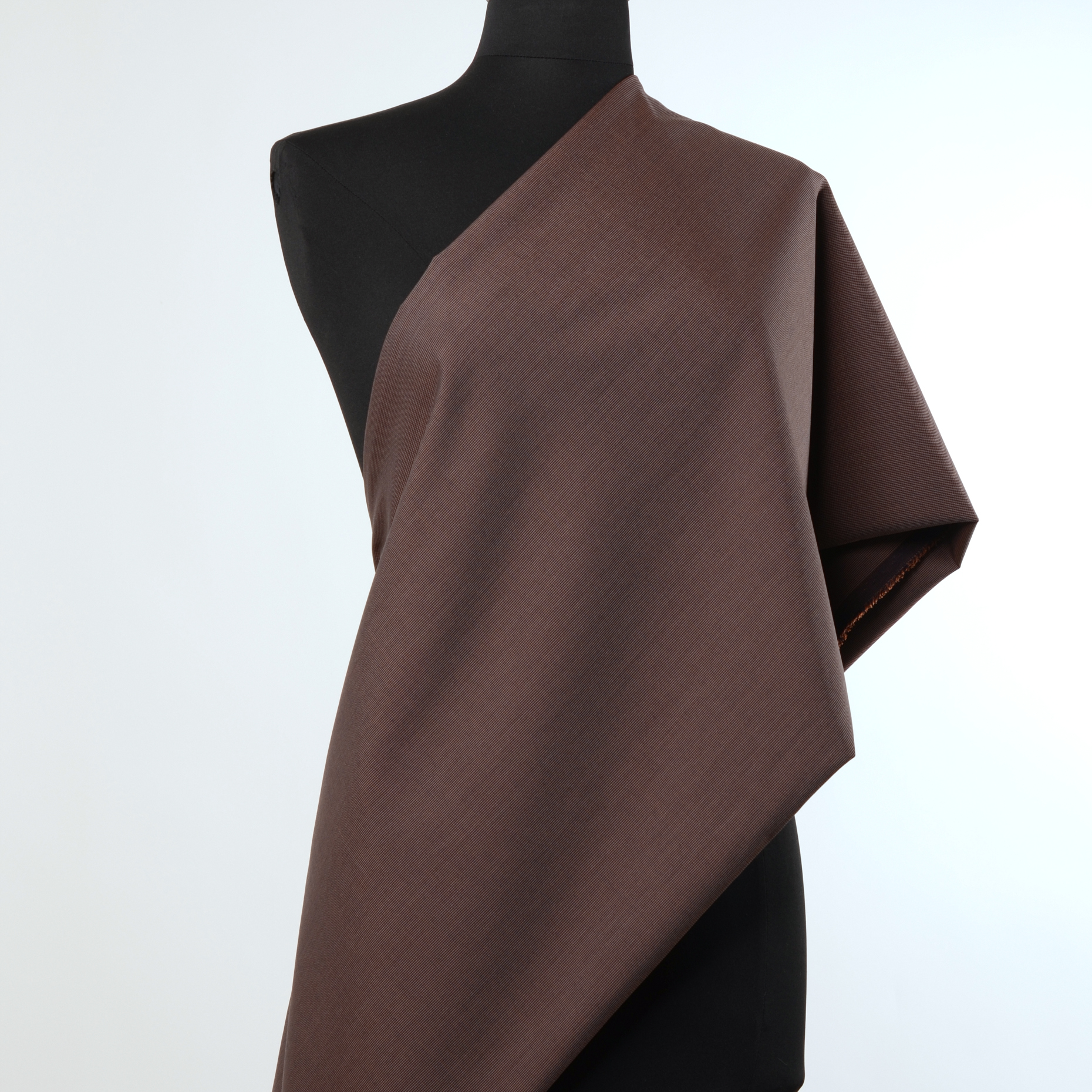 Cool Wool, Schurwolle, Baumwolle, Cinnamon&Anthracite (F0000588) - Schaufensterpuppe