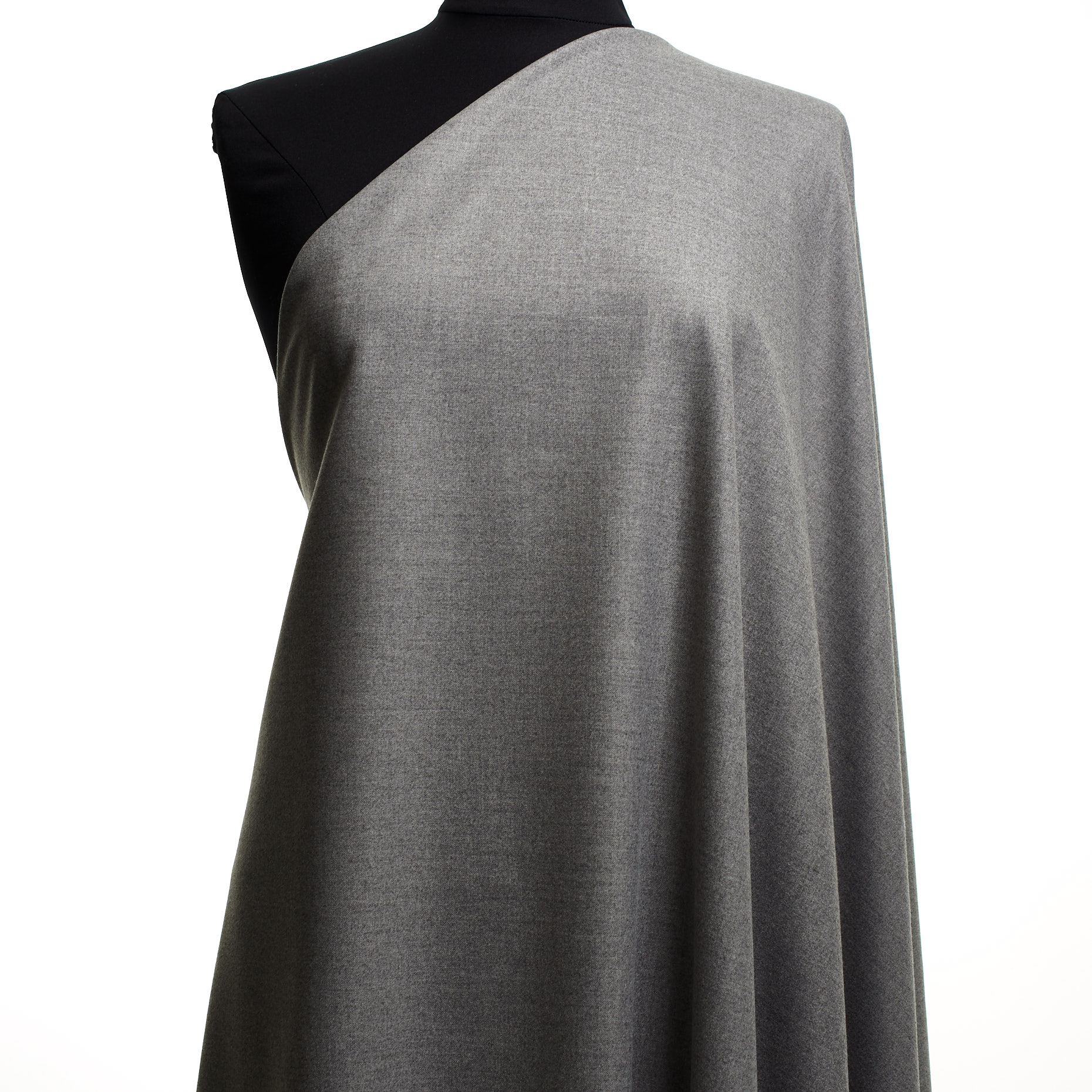 Фланель, Вискоза Смесовая, Стрейч, Ghost Gray (F000043819) - Манекен