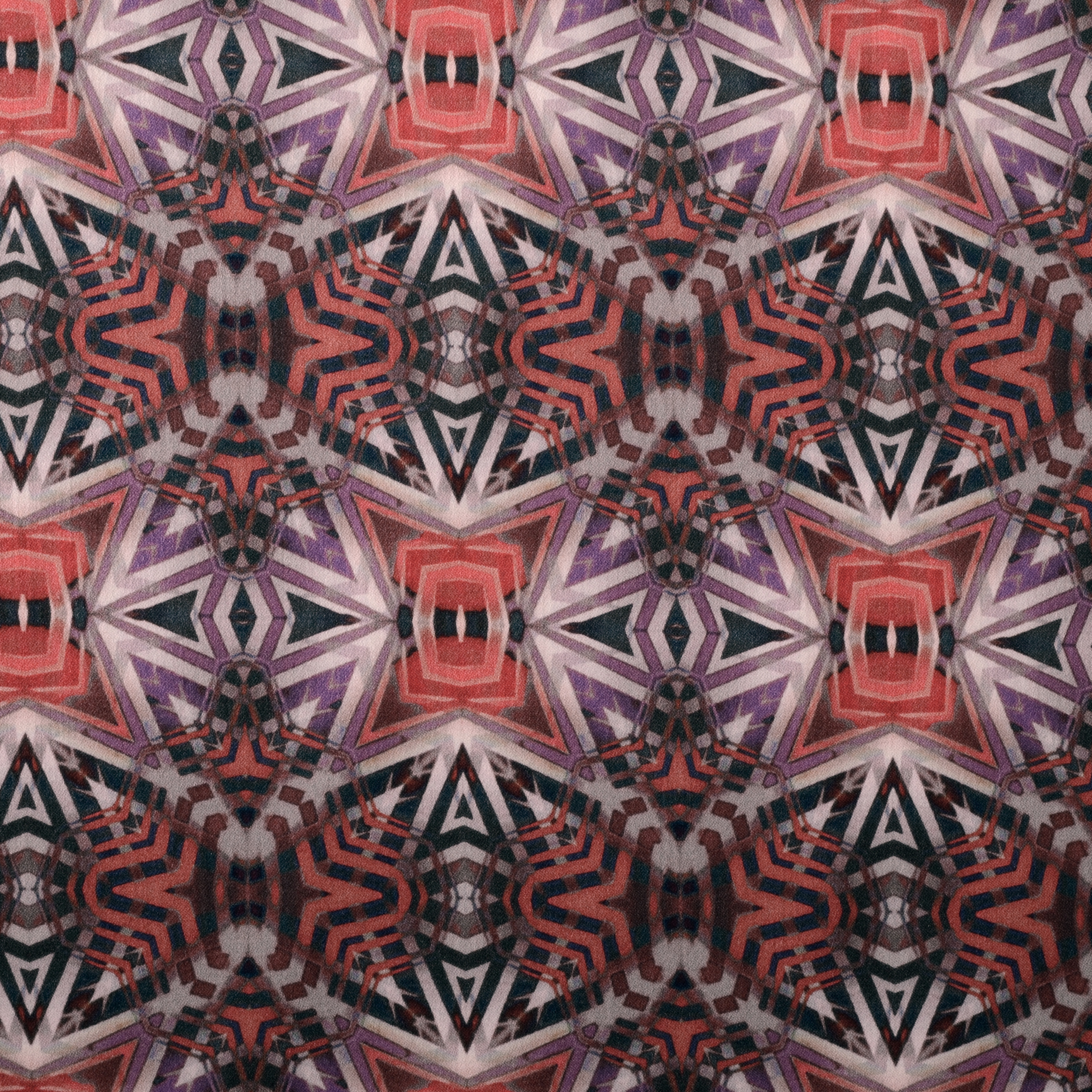 Satin, Coton Elastique, Imprimé, Multicolor (F000014104) - Tissage