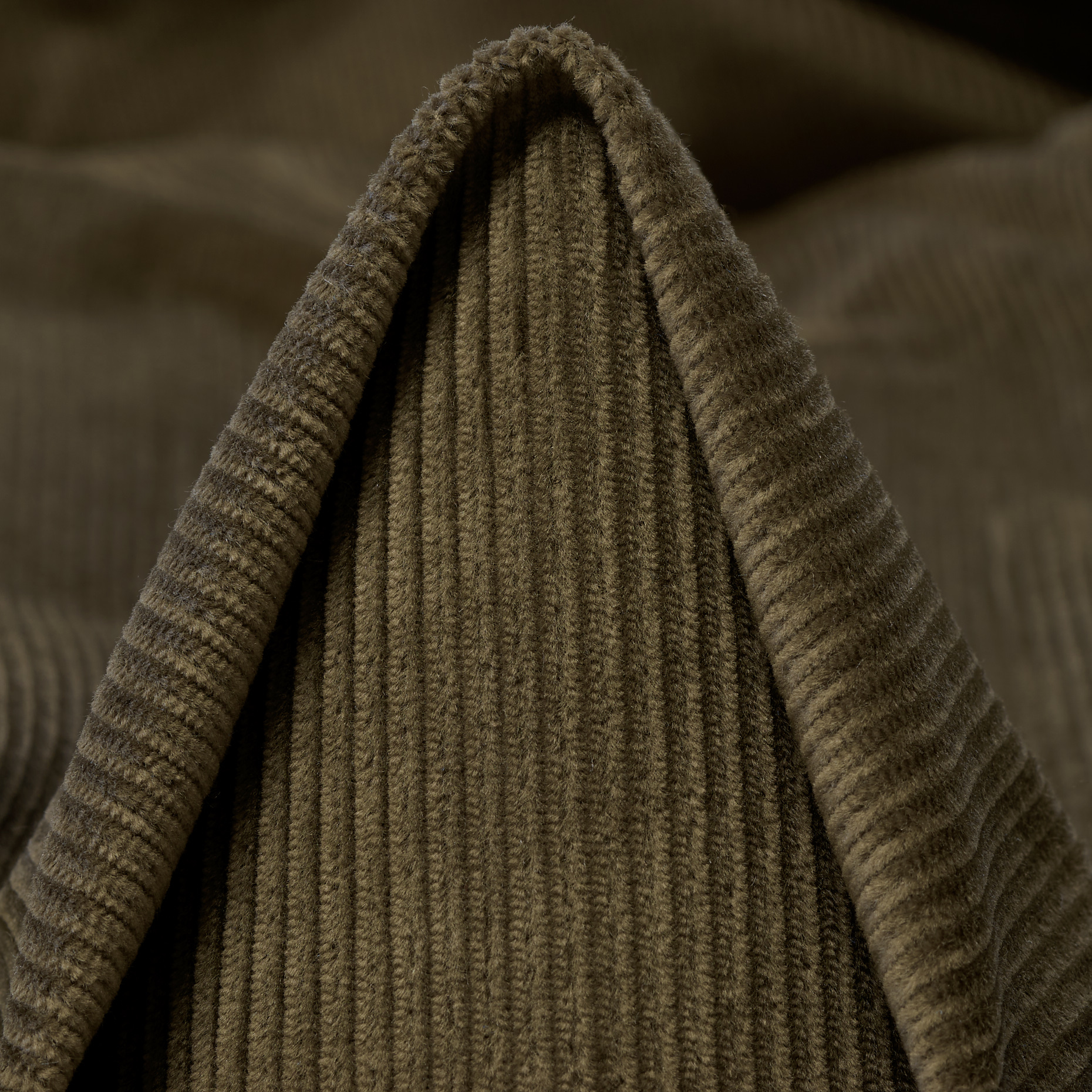 CORDUROY, COTTON, ELASTIC, TEA LEAF (F000047587)