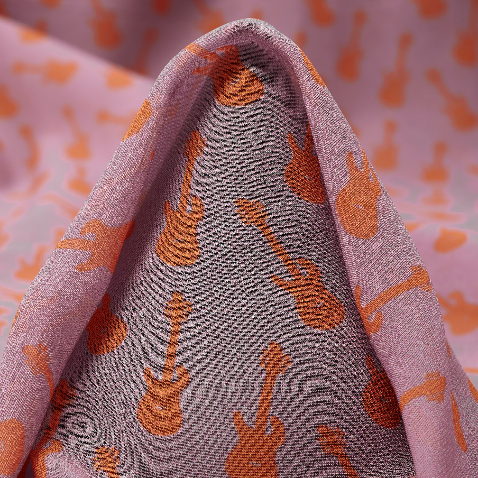 Chiffon, Seta, Lavender Fog&Papaya (F000043651)