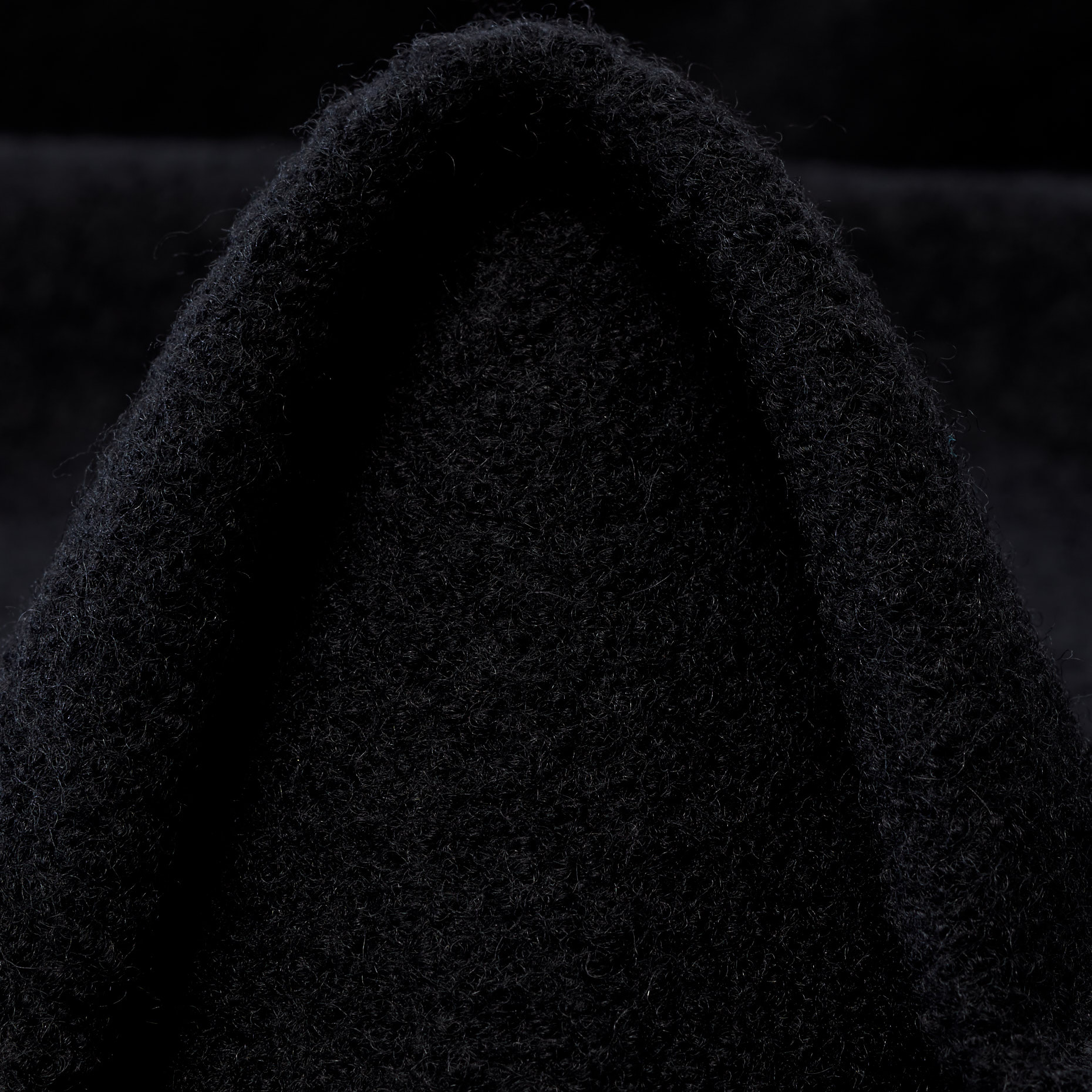 BOUCLÉ, VIRGIN WOOL, RAVEN BLACK (F000045758)