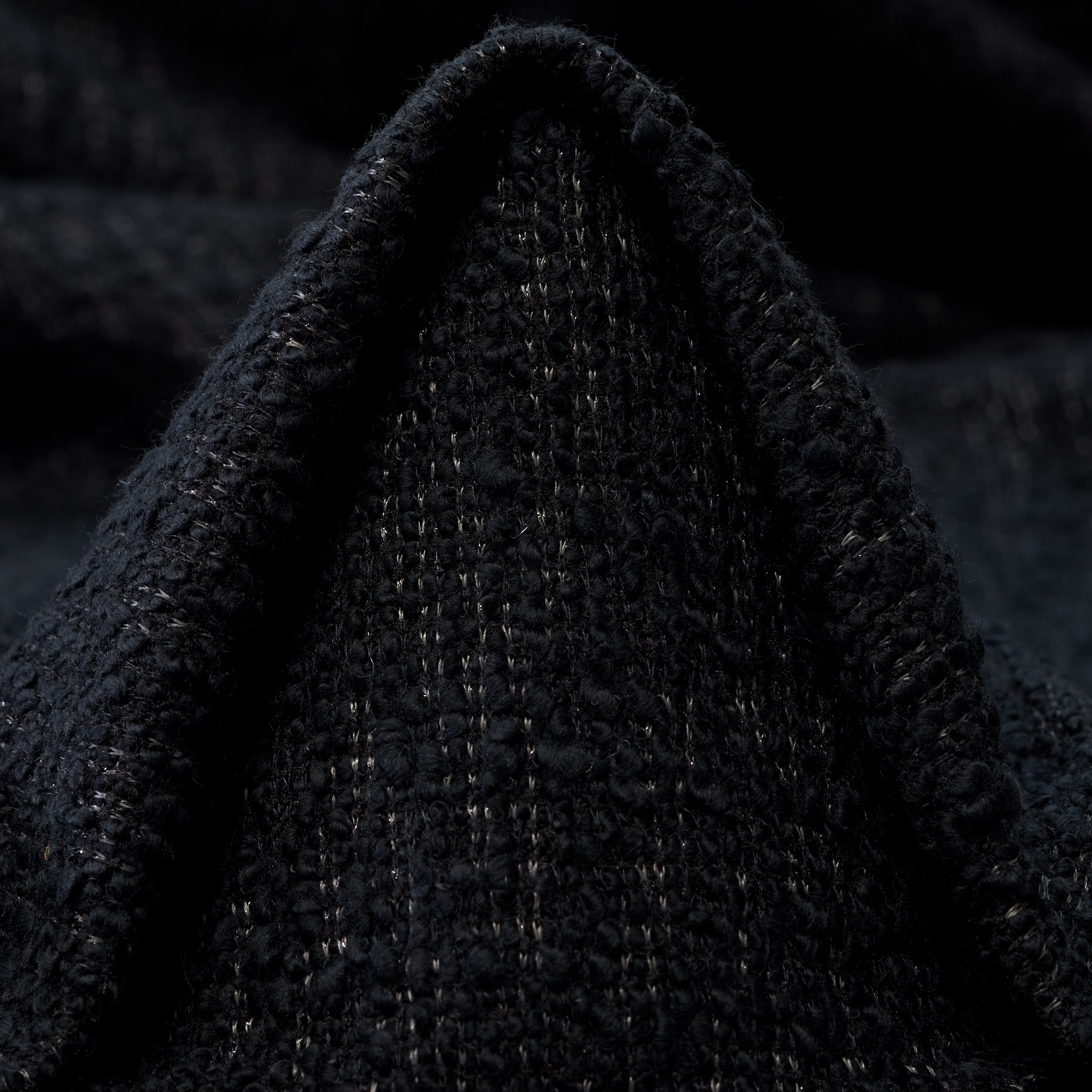 Трикотаж, Хлопок Смесовый, Люрекс, Black Sand&Paloma (F000043957)