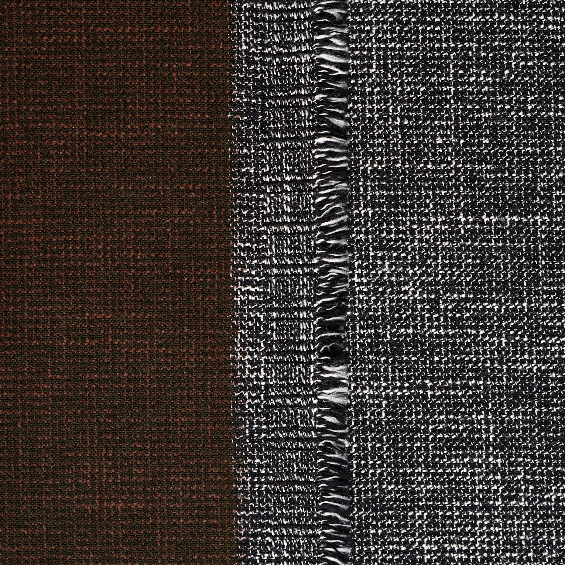 Double, Baumwolle, Schurwolle, Seal Brown&Blackened Pearl (F000045059) - Gewebe