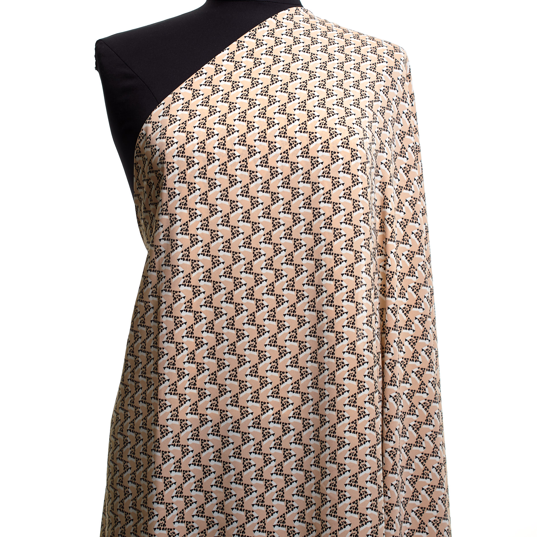CRÊPE, PRINTED, ROSEWOOD (F000043074) - Mannequin