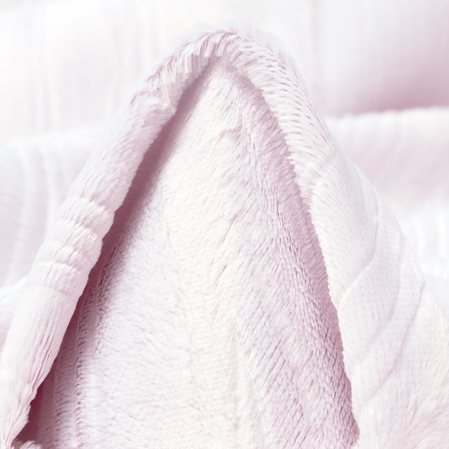 Fake Fur, Cotton Viscose, Blurred Lines, Cloud (F000038912)