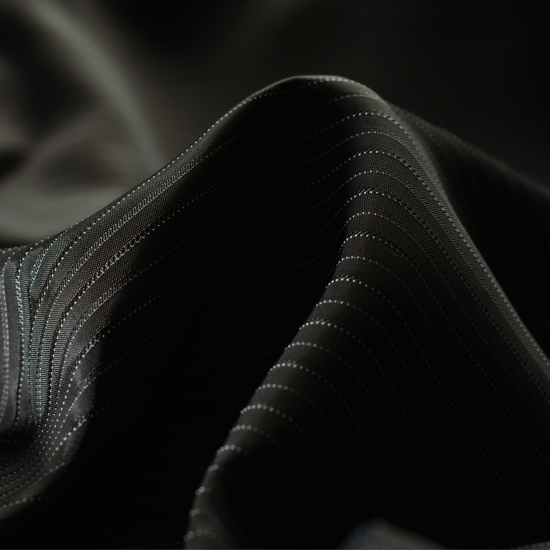 Viskose, Futter, Streifen, Black Raven (F000009585)