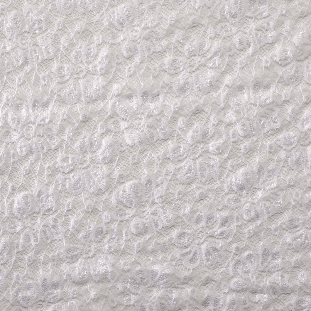 LACE, POLYAMID, FLORAL, BRILLIANT WHITE (F000011225) - Texture
