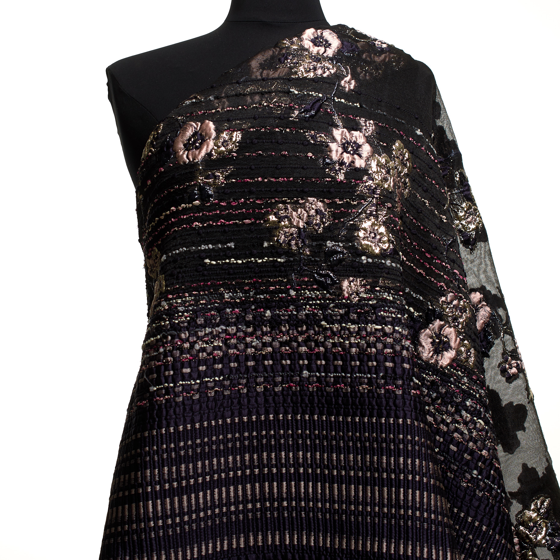JACQUARD, WOOL BLEND, METALLIC, PURPLE VELVET (F000048655) - Mannequin