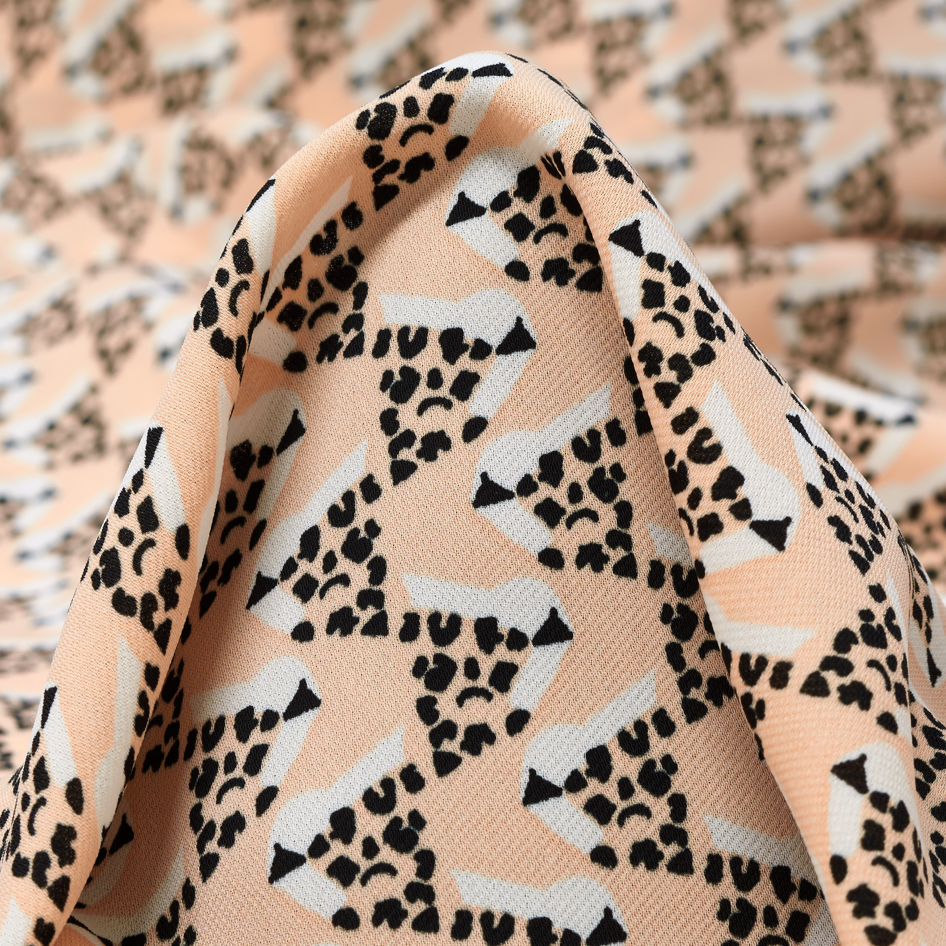 CRÊPE, PRINTED, ROSEWOOD (F000043074)