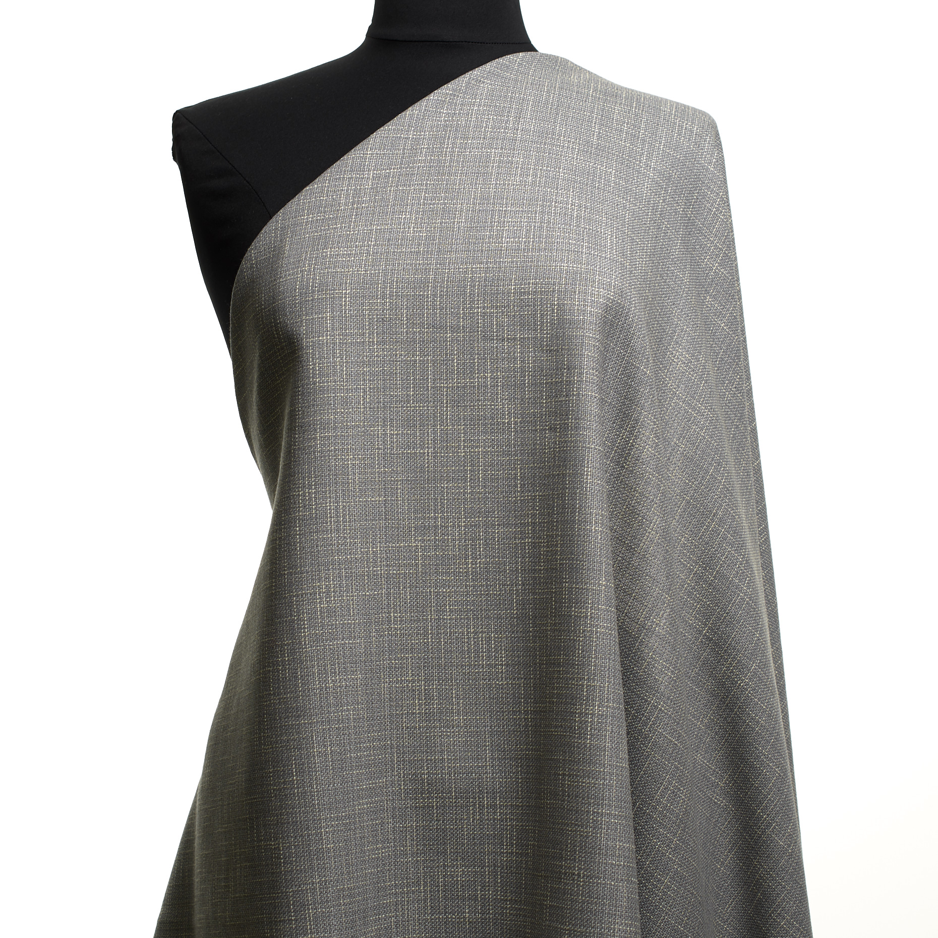 WOOL, LINEN BLEND, COTTON BLEND, GHOST GRAY&VANILLA ICE (F000047350) - Mannequin