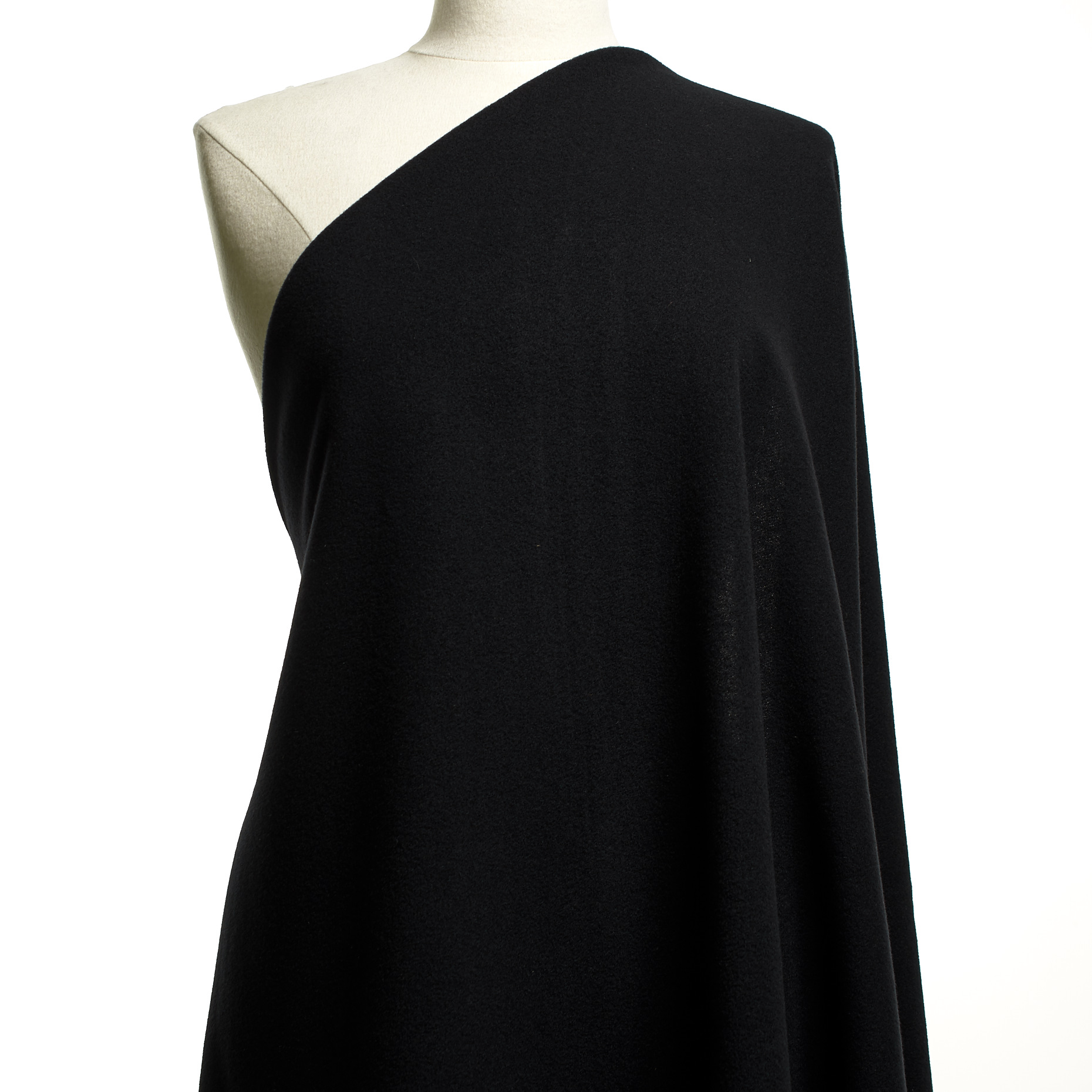 BOILED WOOL, VIRGIN WOOL, JET BLACK (F000048235) - Mannequin