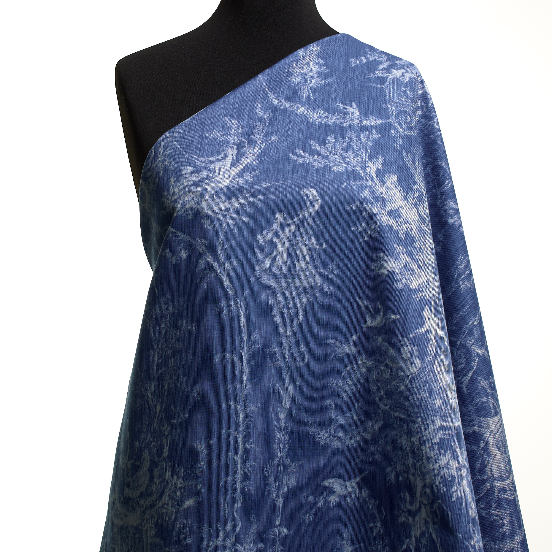 Sarga, Algodón, Estampado, Colony Blue (F000049050) - Maniquí