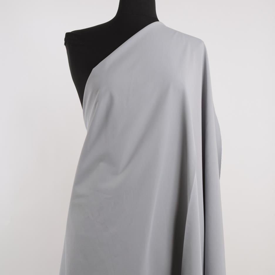 GABARDINE, COTTON BLEND, BI-STRETCH, SILVER (F000030362) - Mannequin