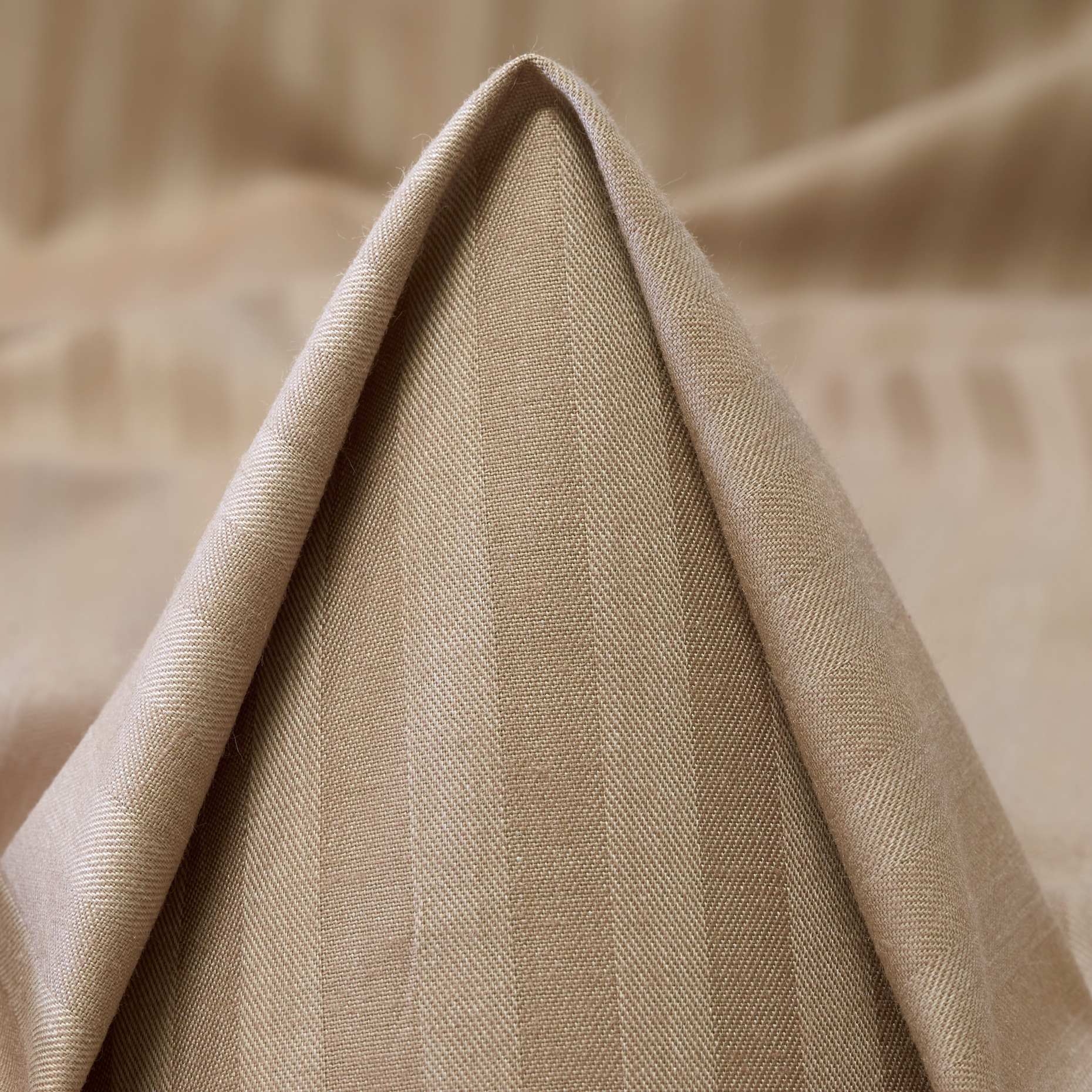 LINING, COTTON, STRIPES, WARM TAUPE (F000009531)
