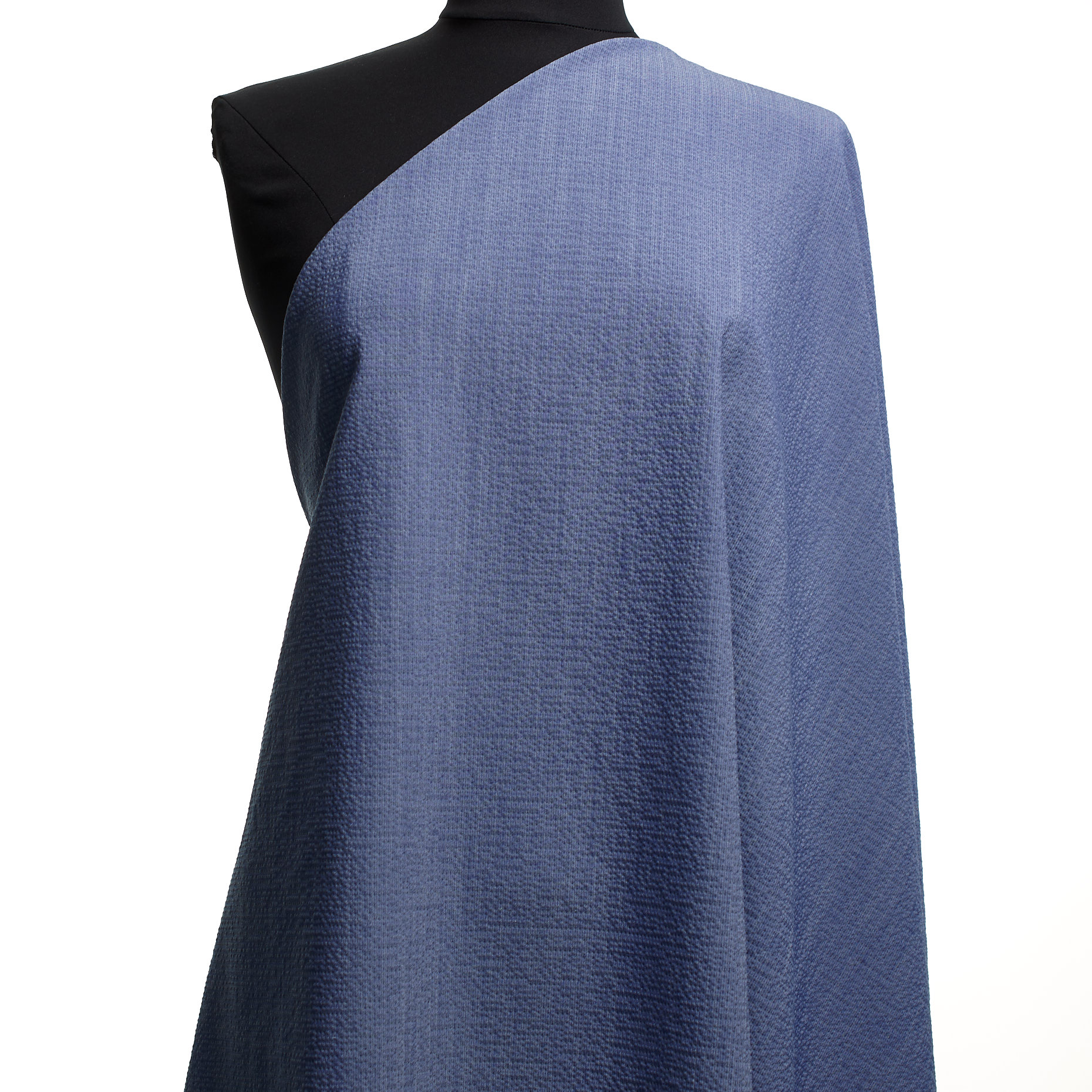 Seersucker, Lana Mix, Elástico, Dusty Blue (F000045126) - Maniquí