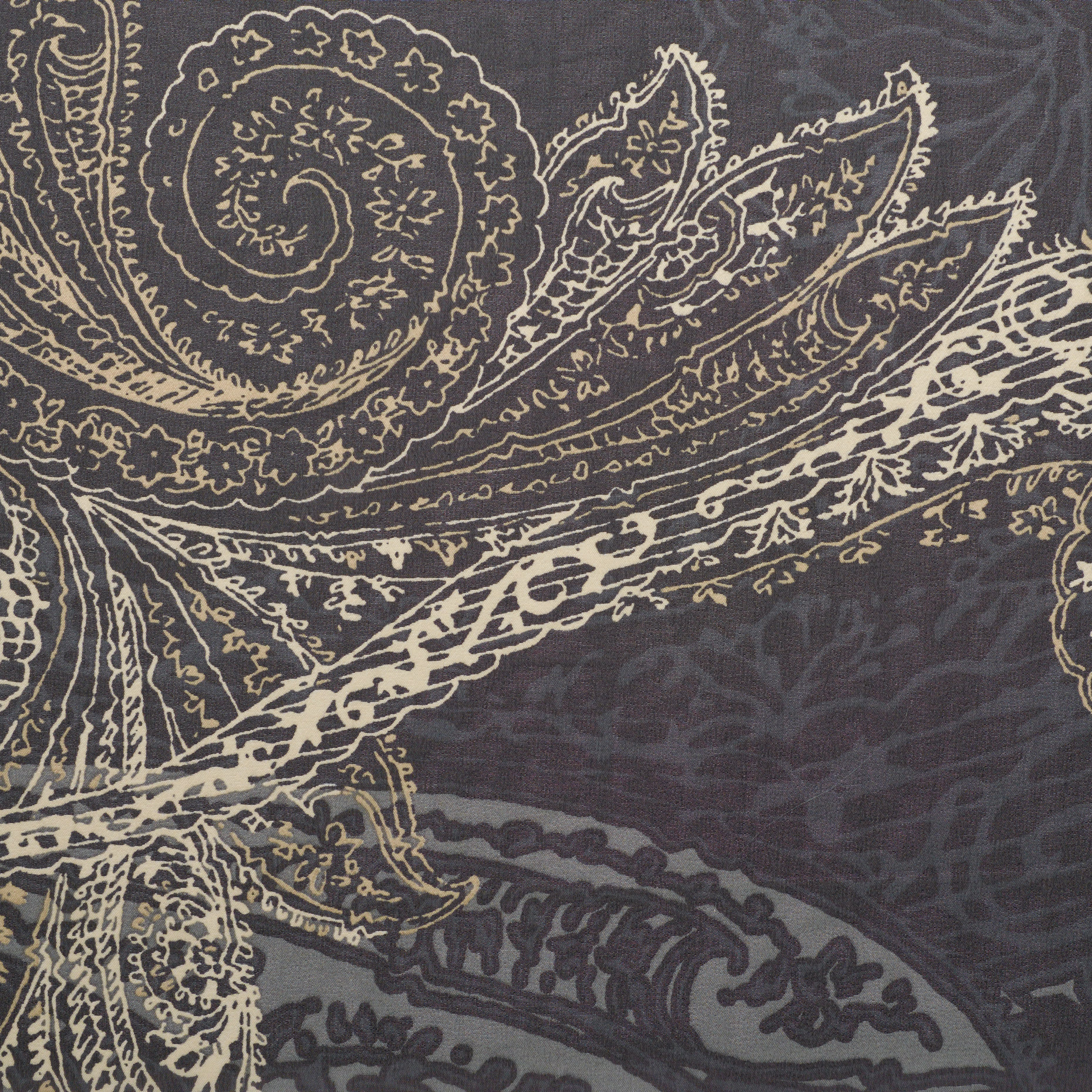 Crêpe De Chine, Drukowane, Parisian Night&Snow White (F000025291) - Tkana