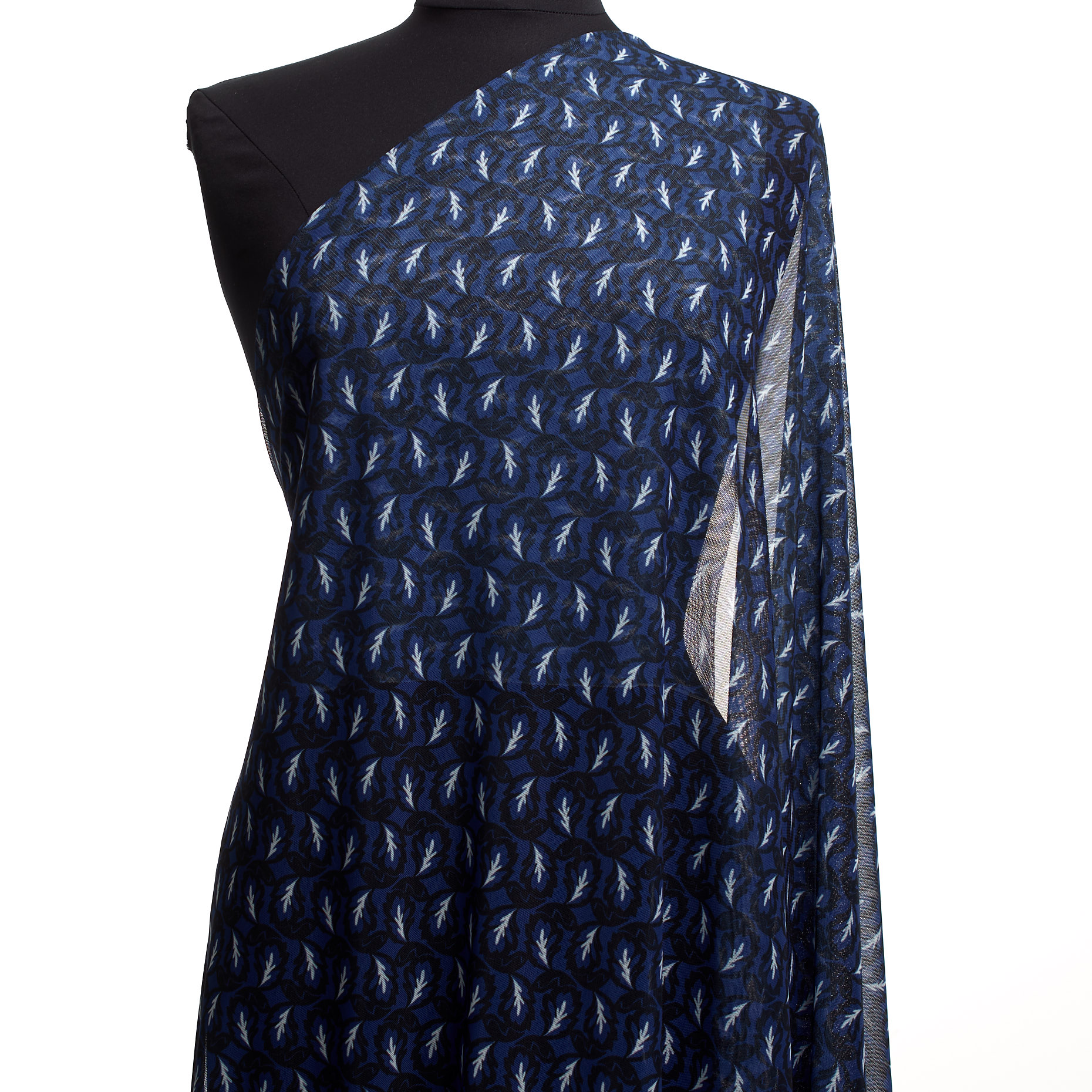 Tul, Elástico, Estampado, Blue Quartz&Raven Black (F000041436) - Maniquí