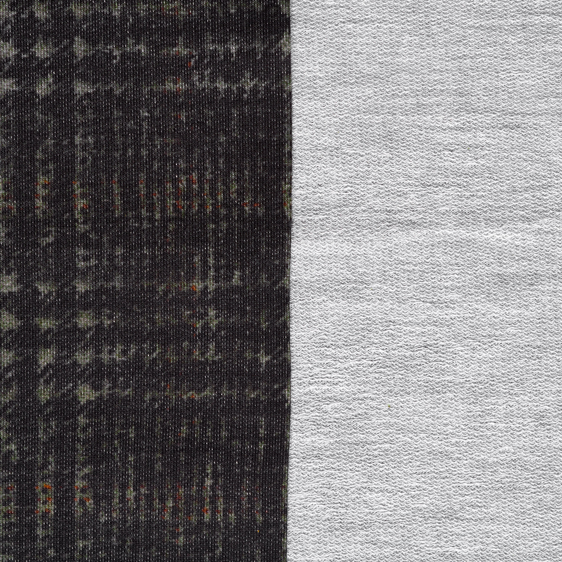 JERSEY, COTTON BLEND, PRINTED, COVERT GREEN (F000045175) - Texture