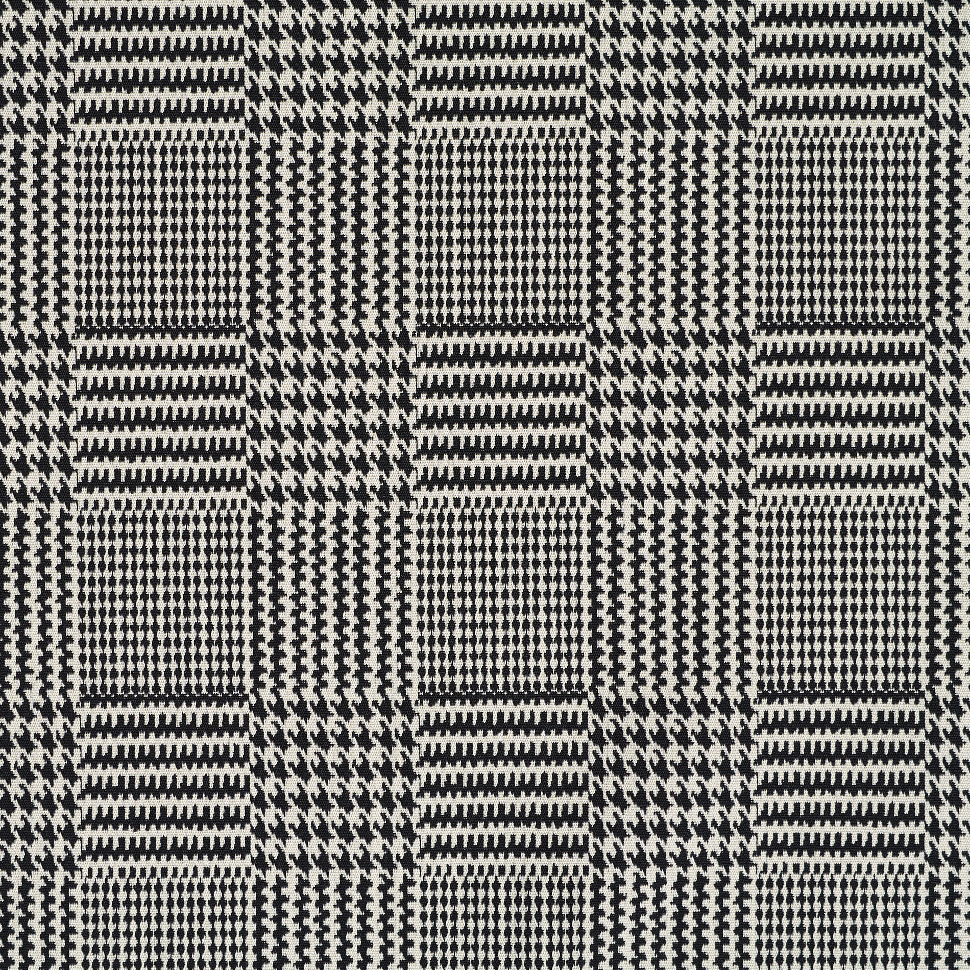 JACQUARD, COTTON ELASTIC, GLENCHECK, BLACK&IVORY (F000031186) - Texture