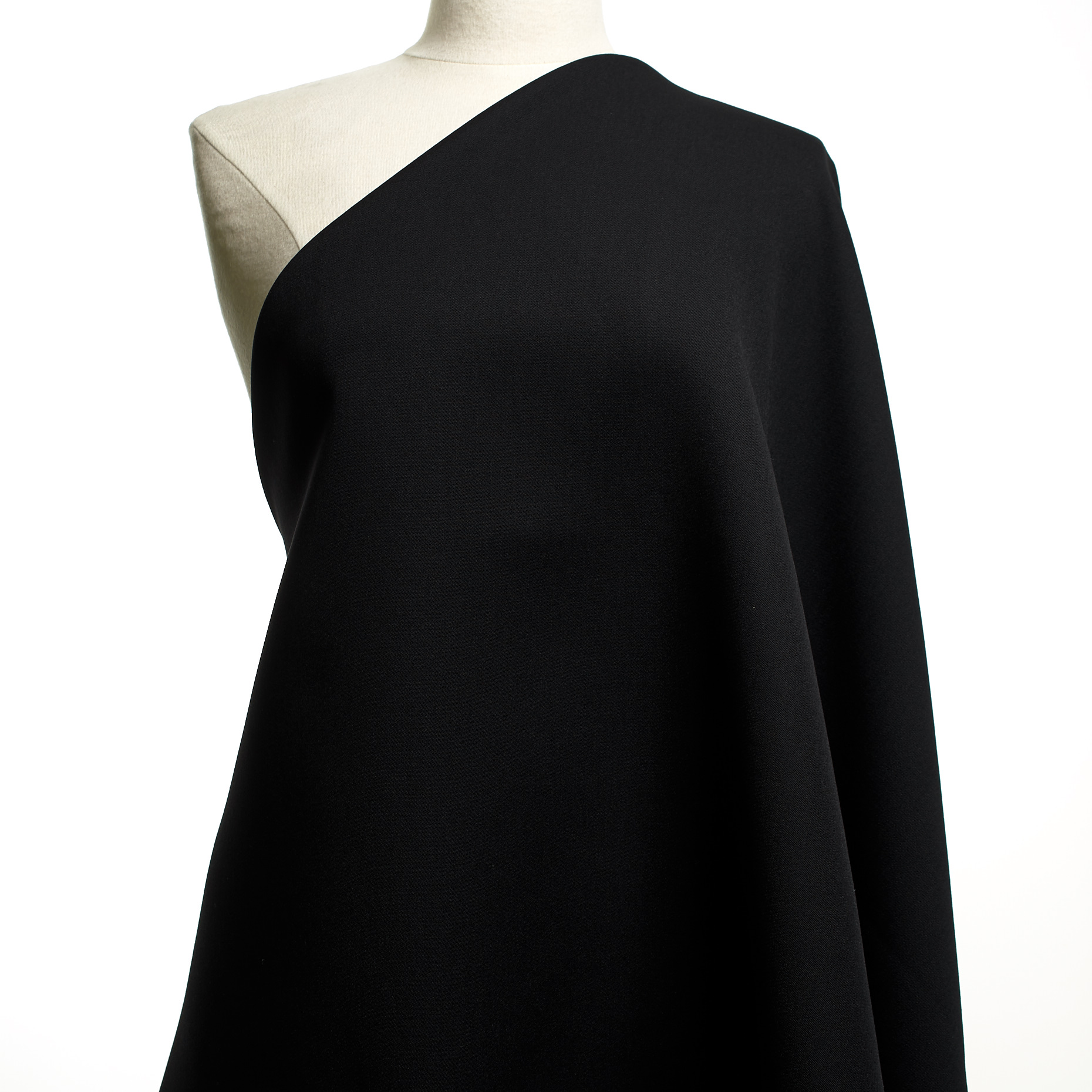GABARDINE, VIRGIN WOOL, ANTHRACITE (F000046470) - Mannequin