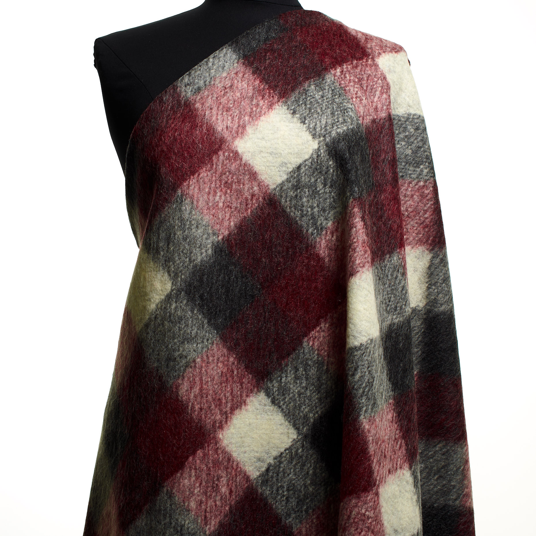 Wełna zgrzebna, Mieszanka wełny, Merlot&White Onyx (F000043968) - Manekin