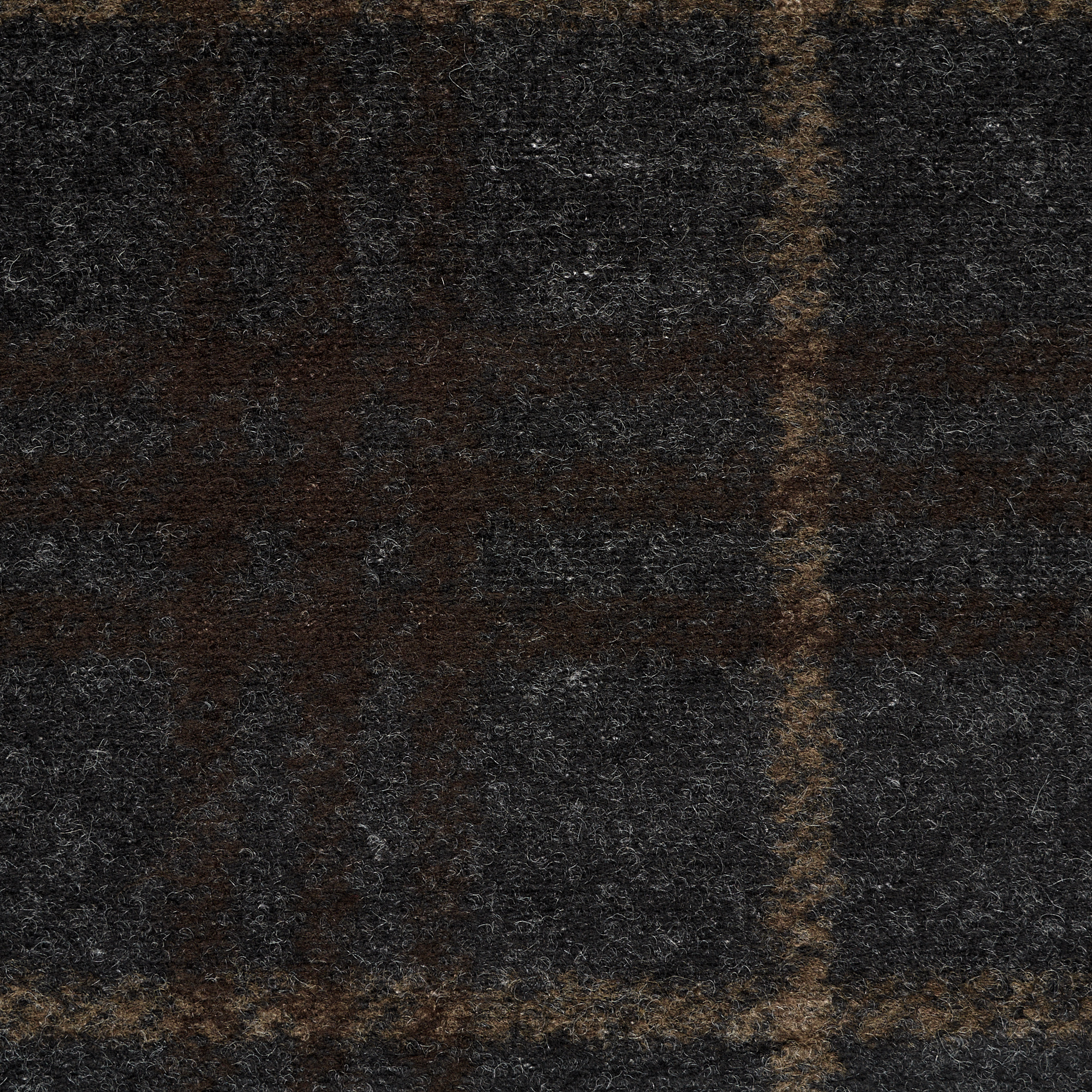 Jersey, Gotowana wełna, Ramy, Black Olive&Warm Taupe (F000047582) - Tkana