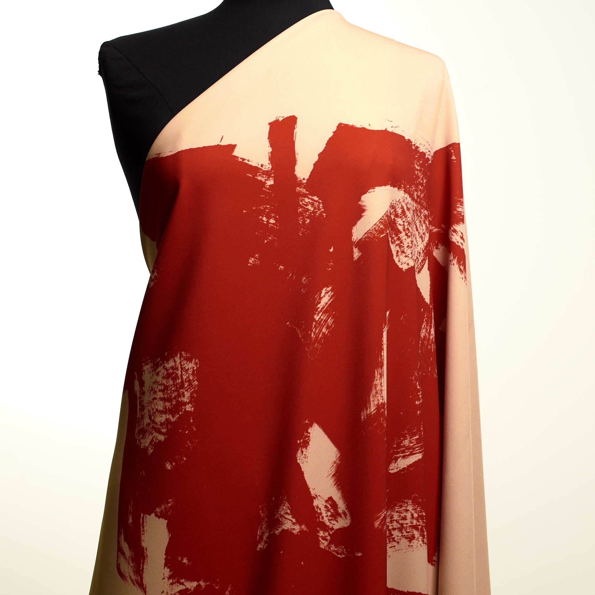 TECHNO STRETCH, TWILL, PRINTED, LIPSTICK&IVORY (F000035301) - Mannequin